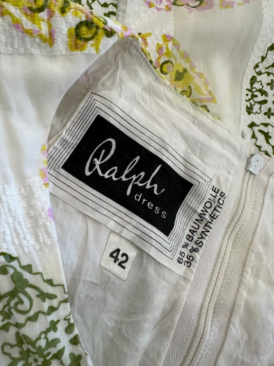 Ralph - Dress - Medium / Large - White, pink, green, yellow