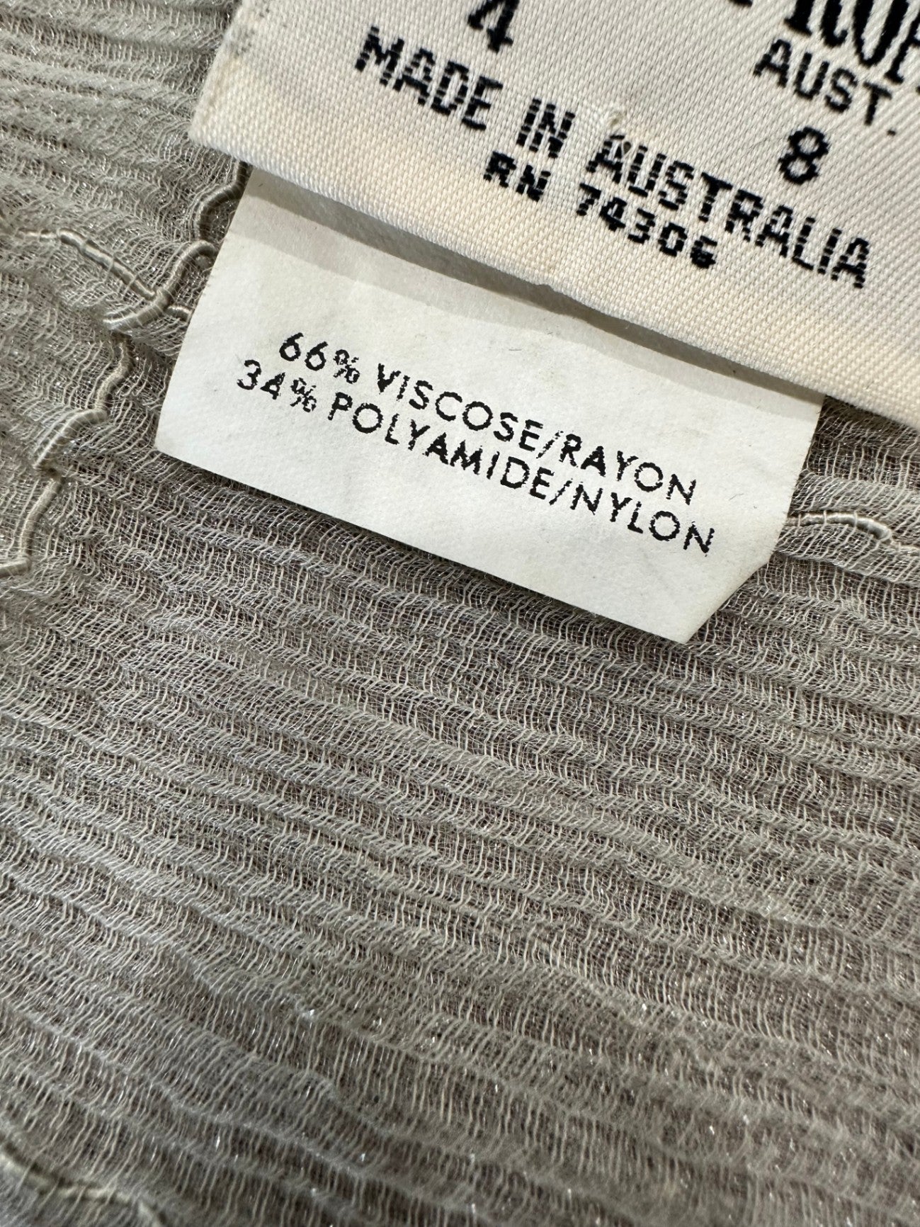 Country Road - Vintage 90's Wrap Skirt - Size 8 - Grey / Silver