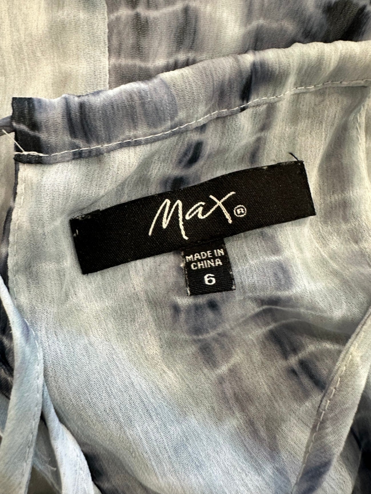 Max - Maxi Dress - Size 6 - Mixed shades of black, white, grey, and brown