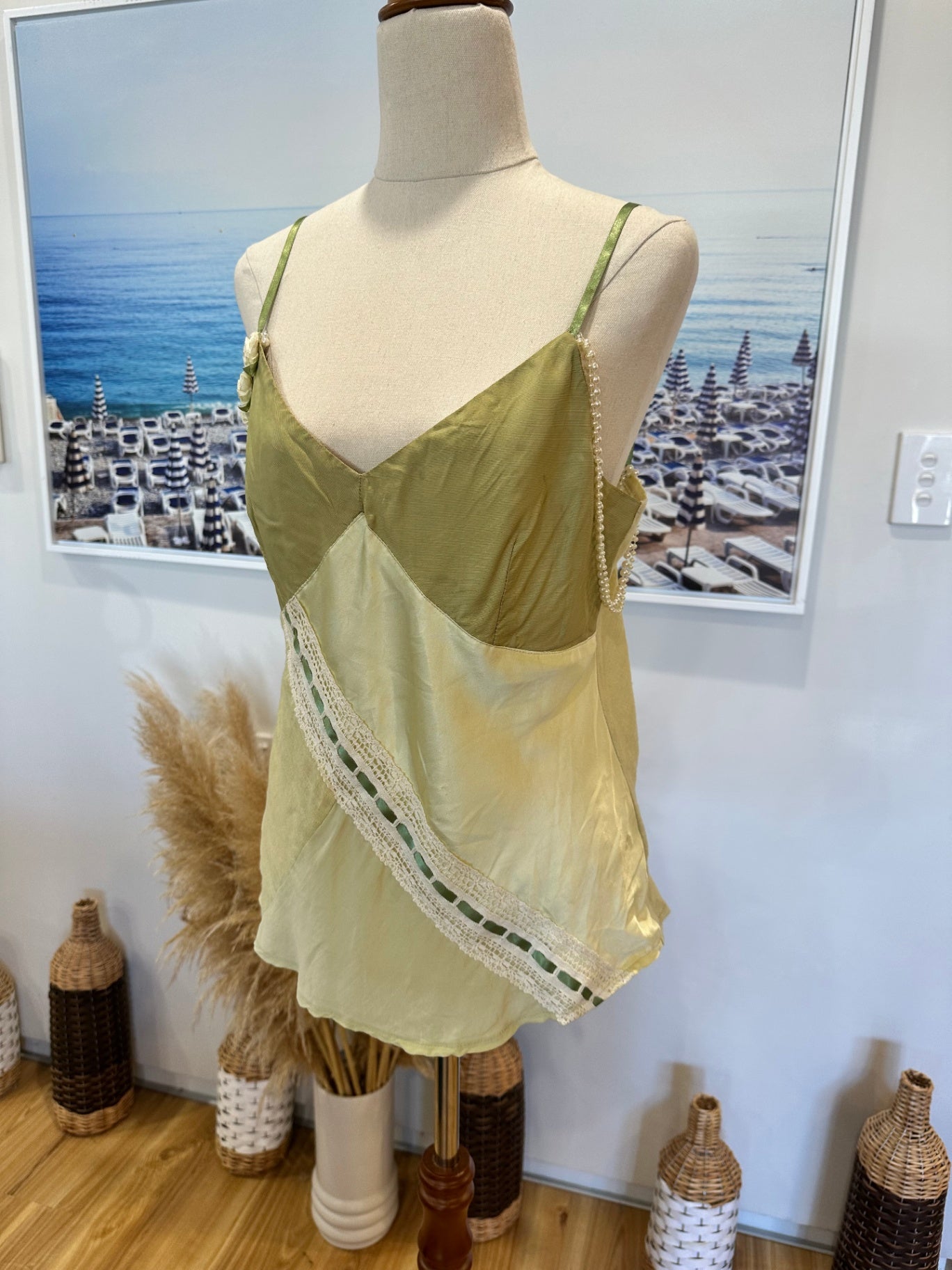 Annah Stretton - Camisole Top - Medium - Yellow