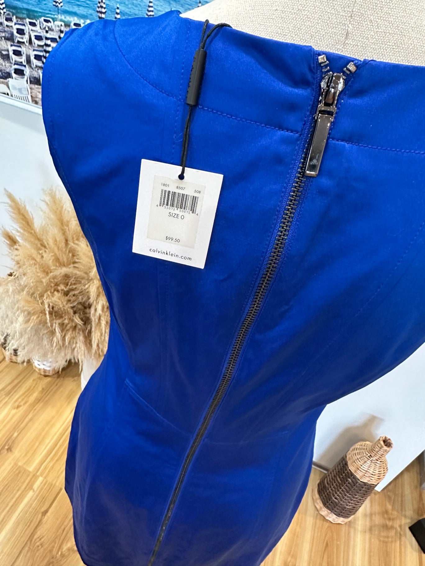 [NEW] Calvin Klein - Shift Dress - Extra Small - Blue