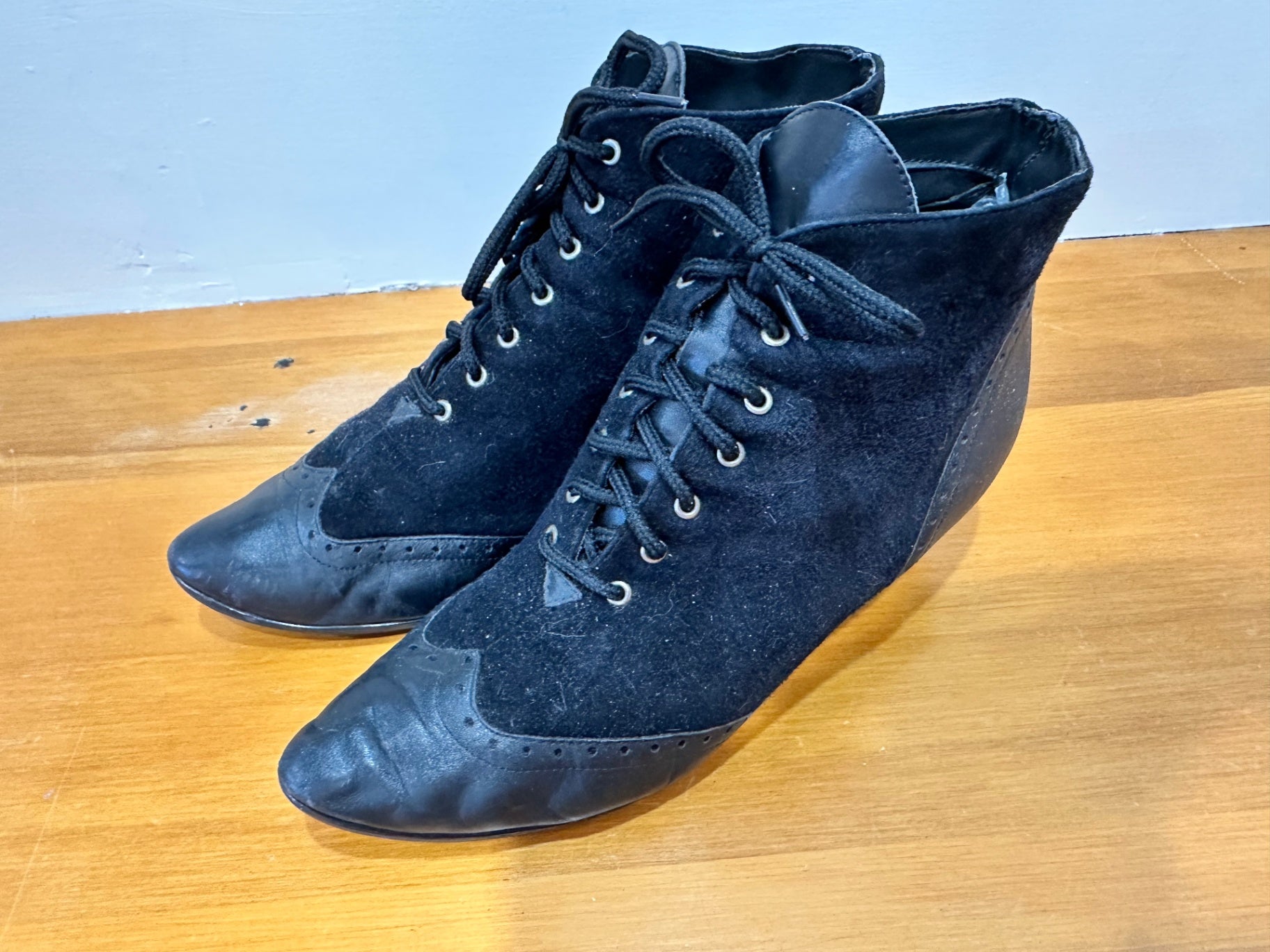 Stevie Nicks Inspired Ankle Boots - Size EU 38 - Black [Scuffs on heels / toe]