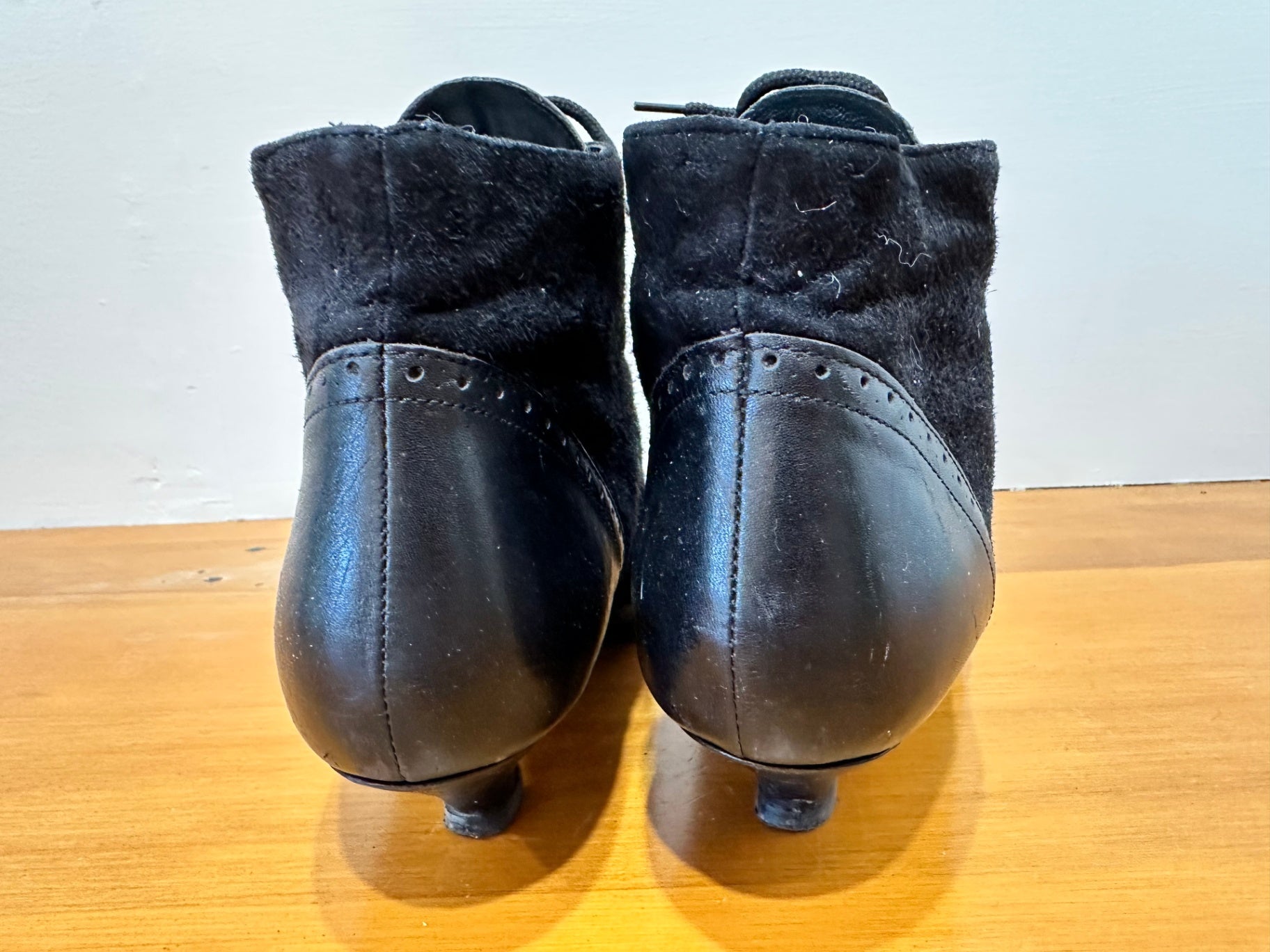 Stevie Nicks Inspired Ankle Boots - Size EU 38 - Black [Scuffs on heels / toe]