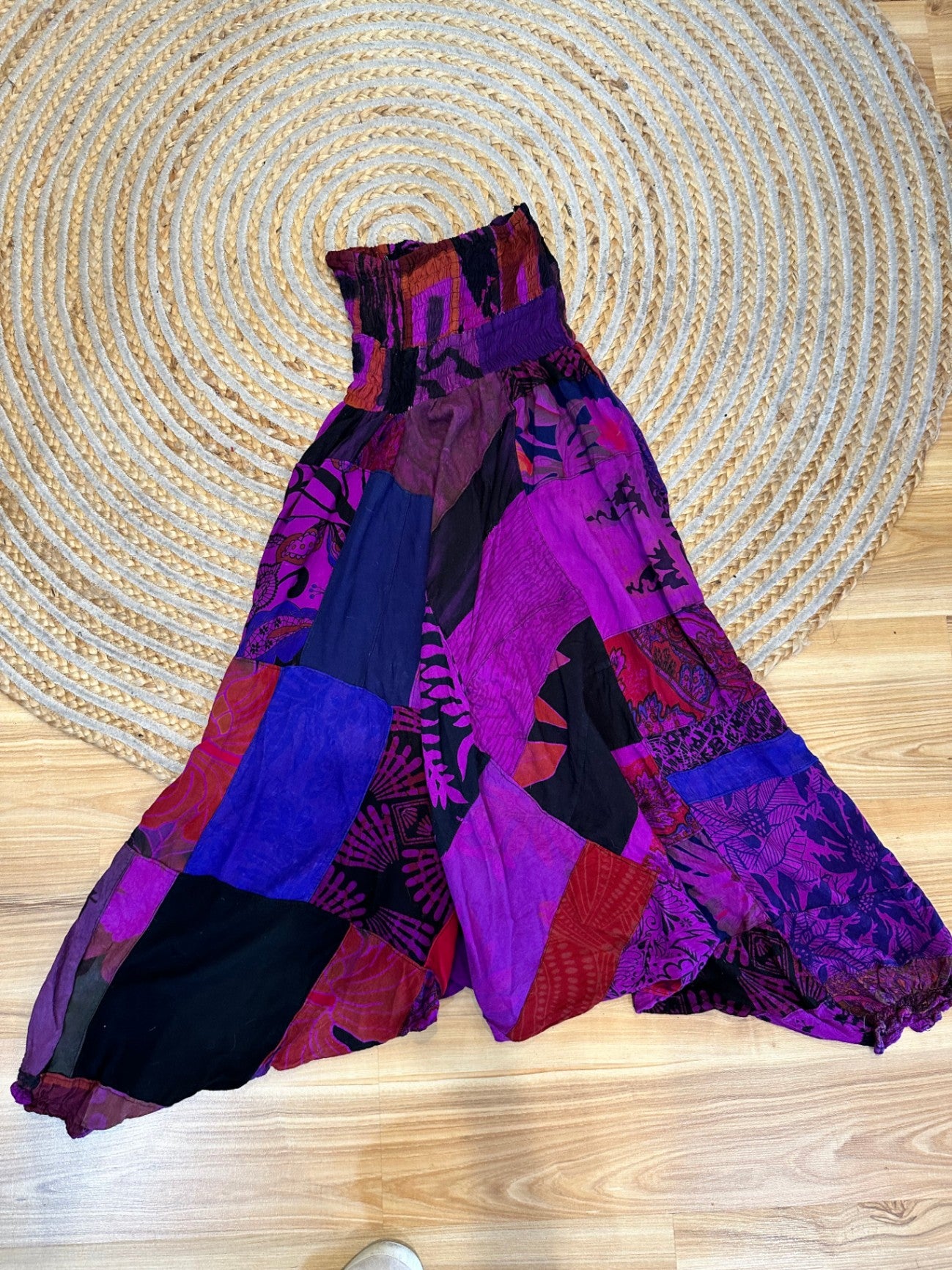 Funky Boho Pants - One Size - Purple, Red, Black