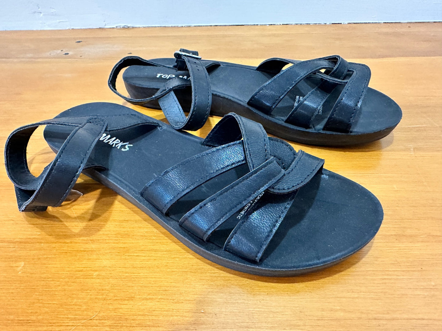 Top Marks - Black Sandals - SIze 6