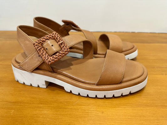 Le Sansa - Leather Sandals - Size EU 38 - Tan - RRP $220