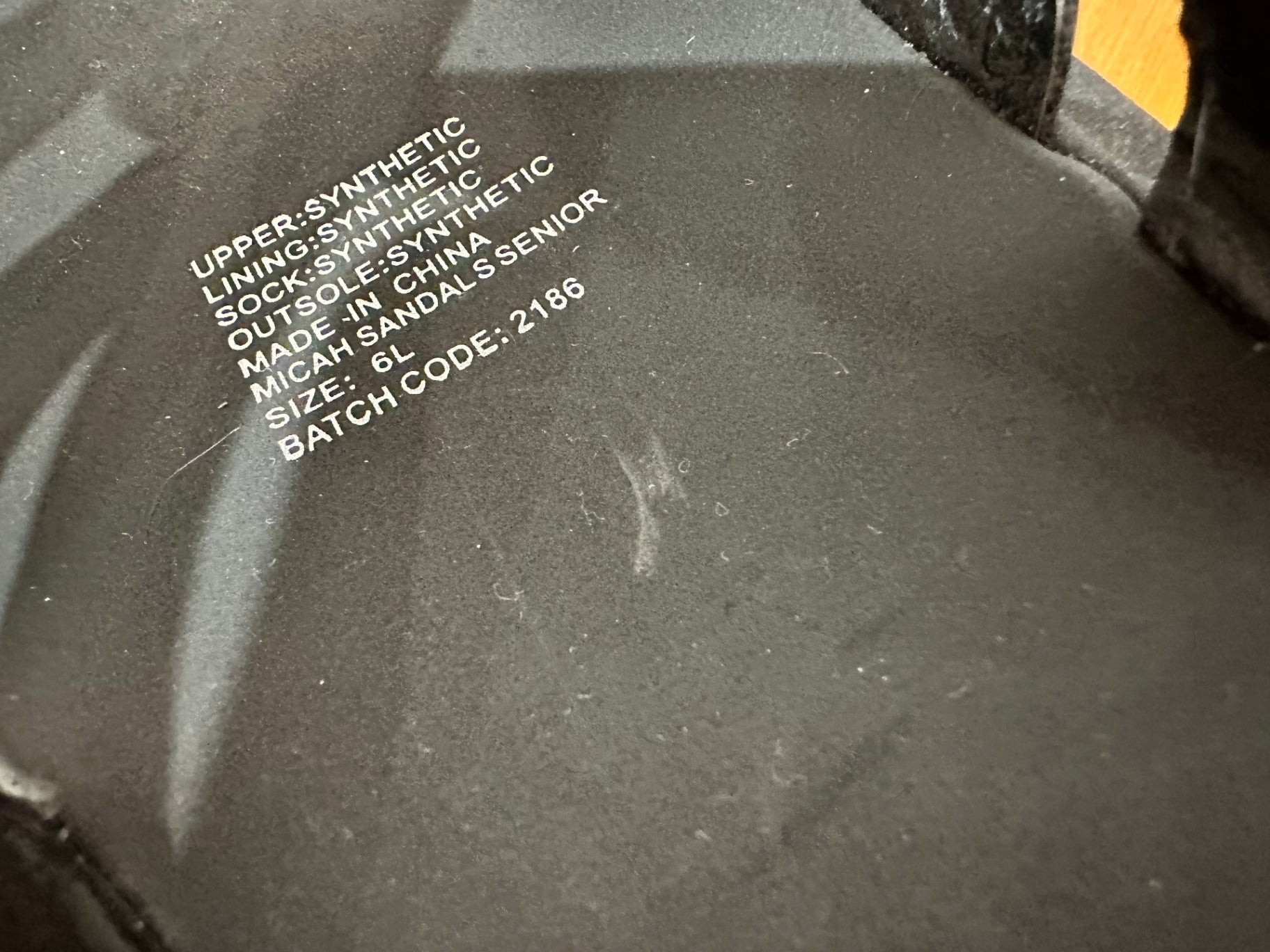 Top Marks - Black Sandals - SIze 6