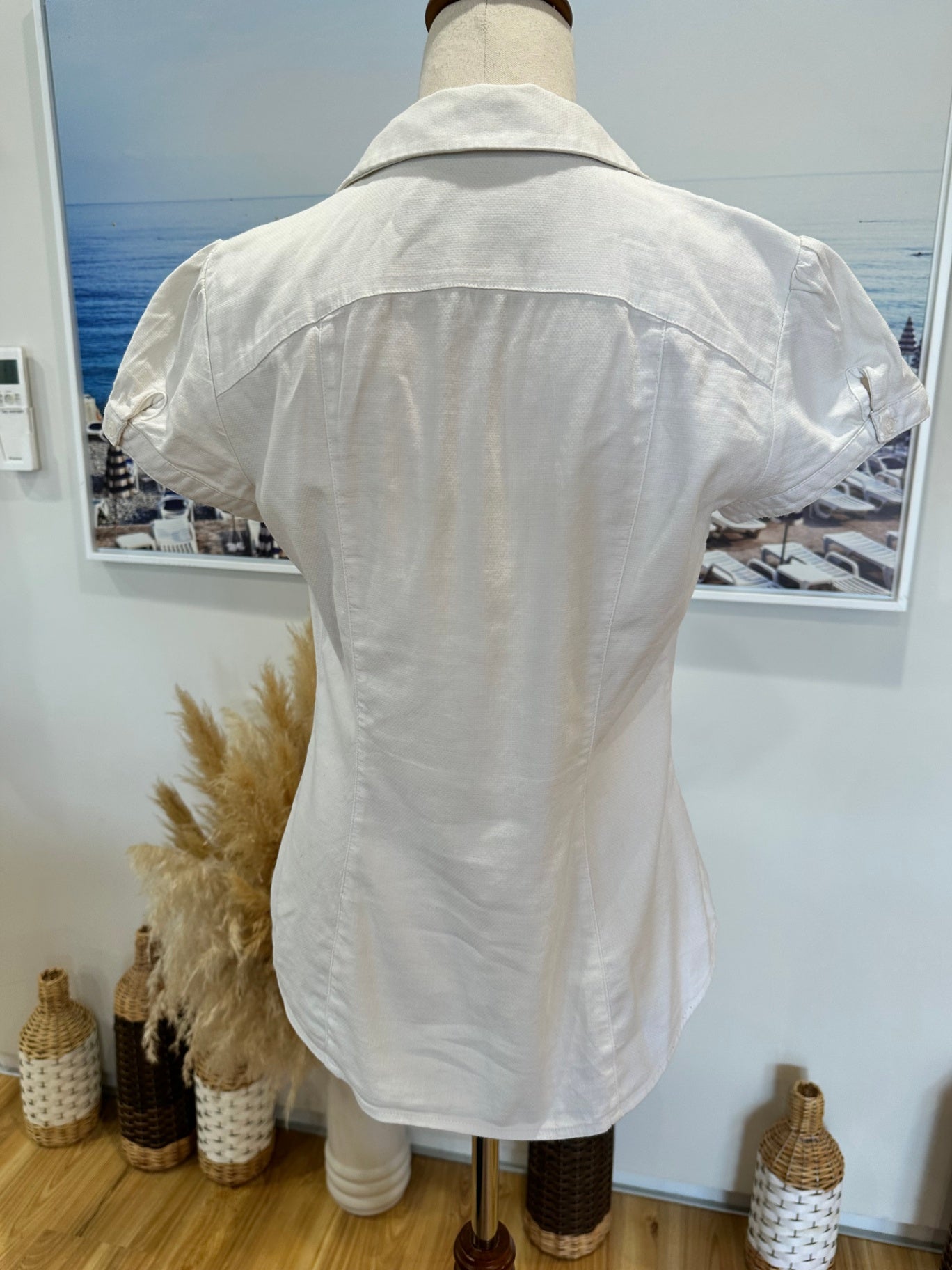 Portmans - Short Sleeve Shirt - Size 8 - White