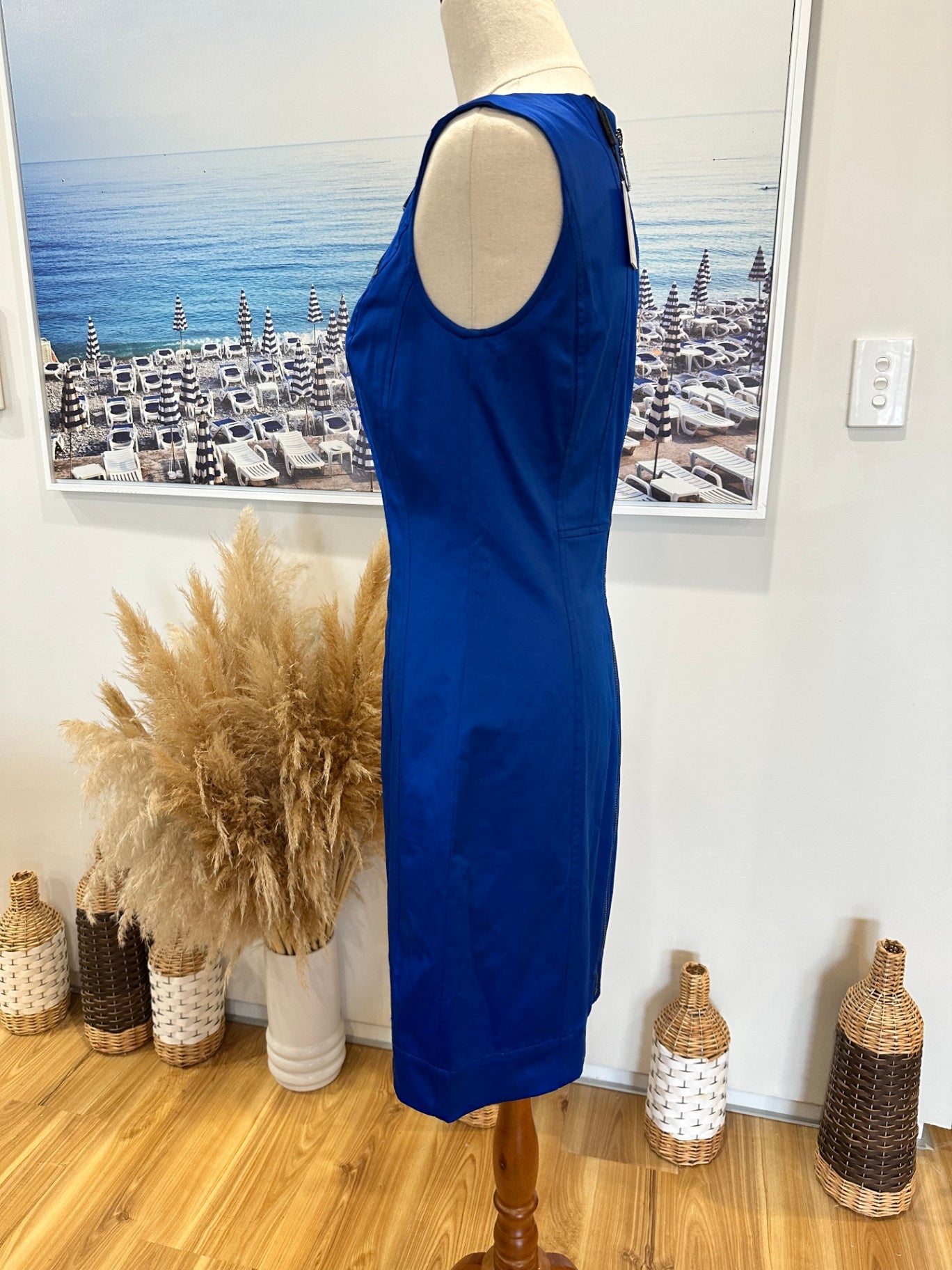 [NEW] Calvin Klein - Shift Dress - Extra Small - Blue