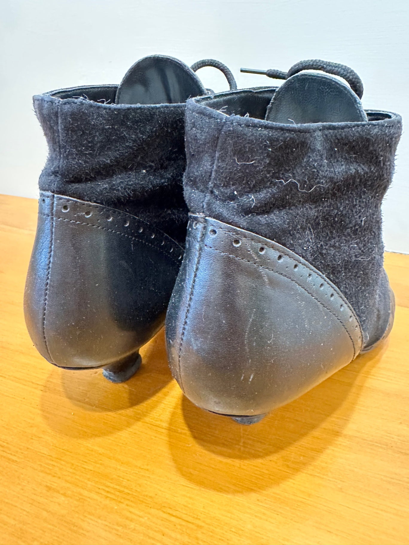 Stevie Nicks Inspired Ankle Boots - Size EU 38 - Black [Scuffs on heels / toe]