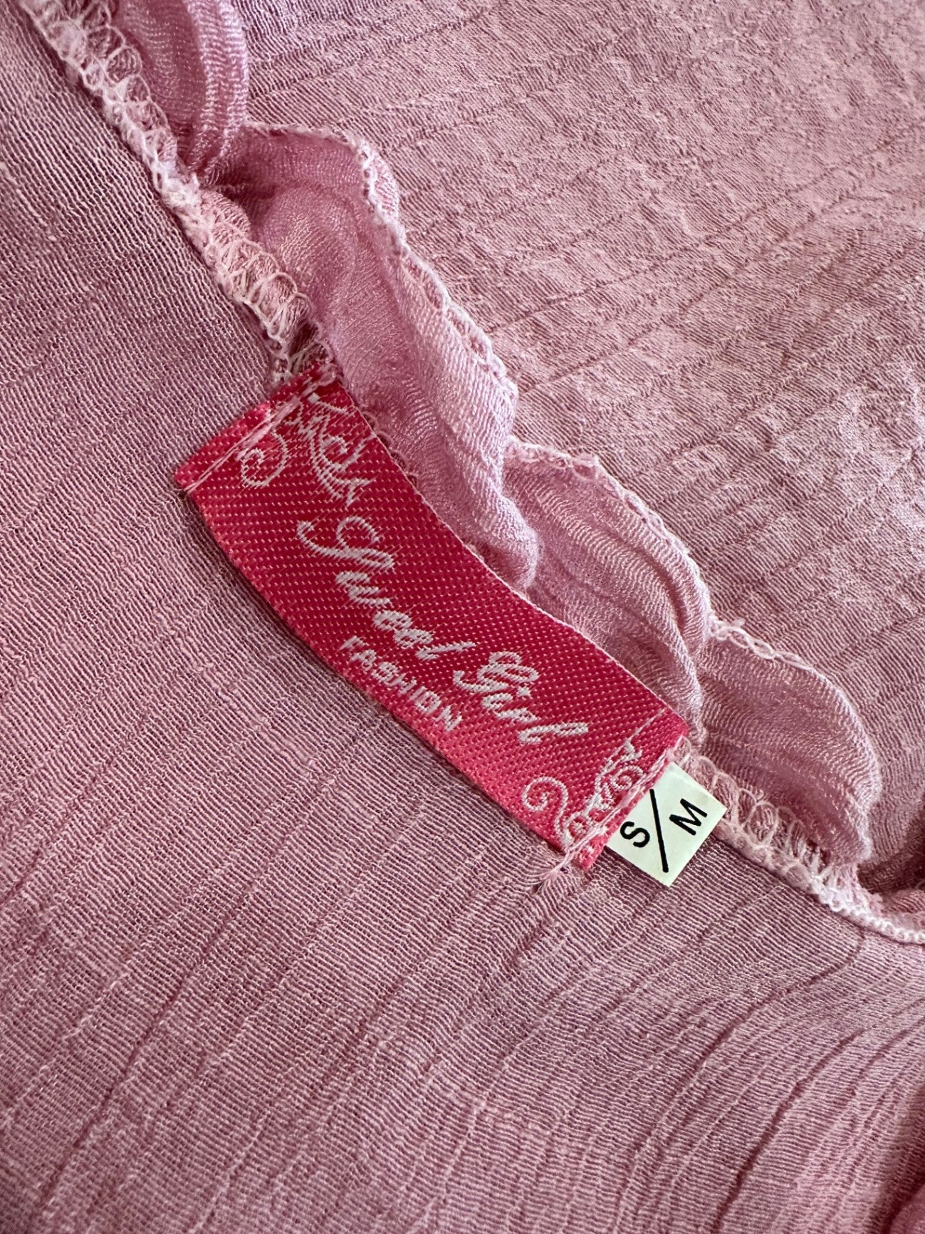 Pink Singlet Dress - Size Small