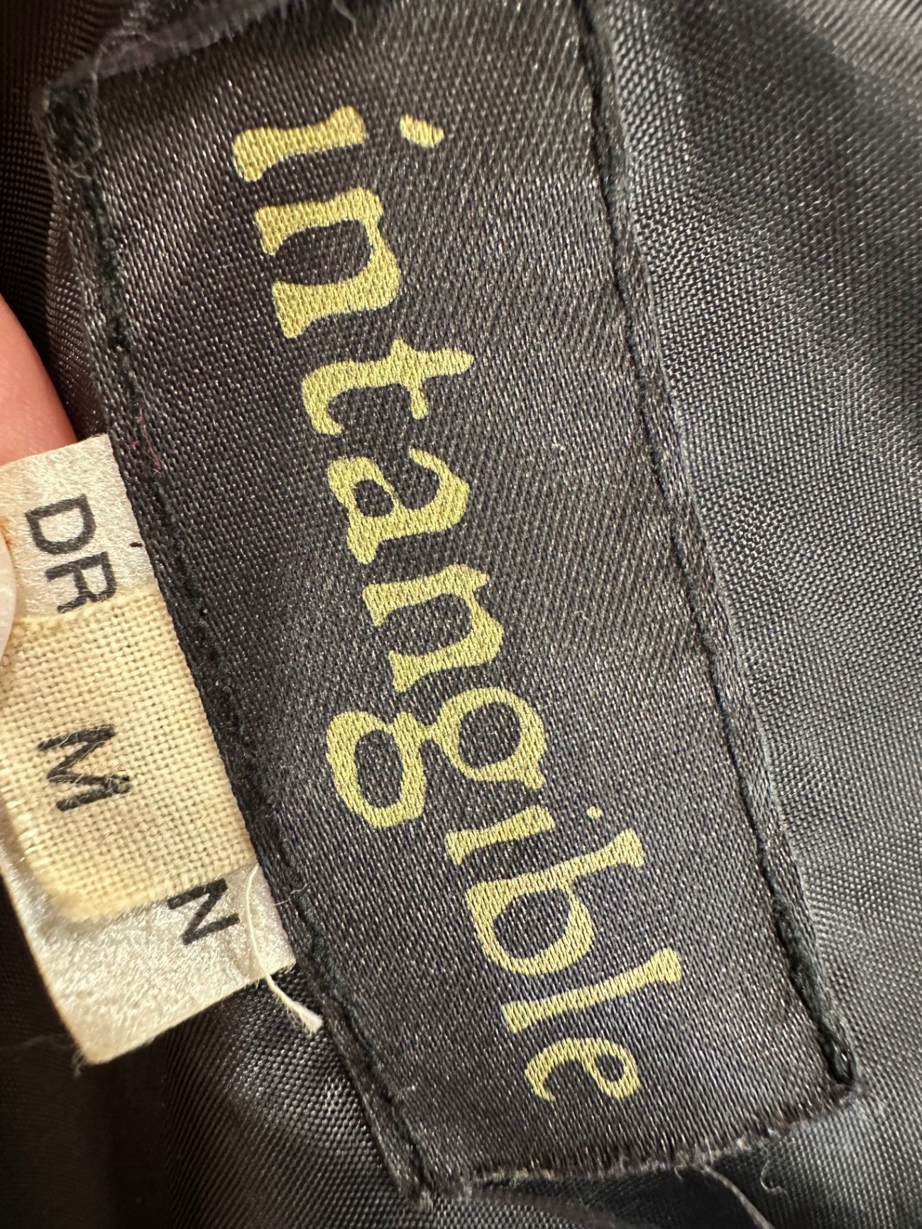 Intangible - Vintage 90's - Cropped Jacket - Medium - Black w Faux Fur Collar