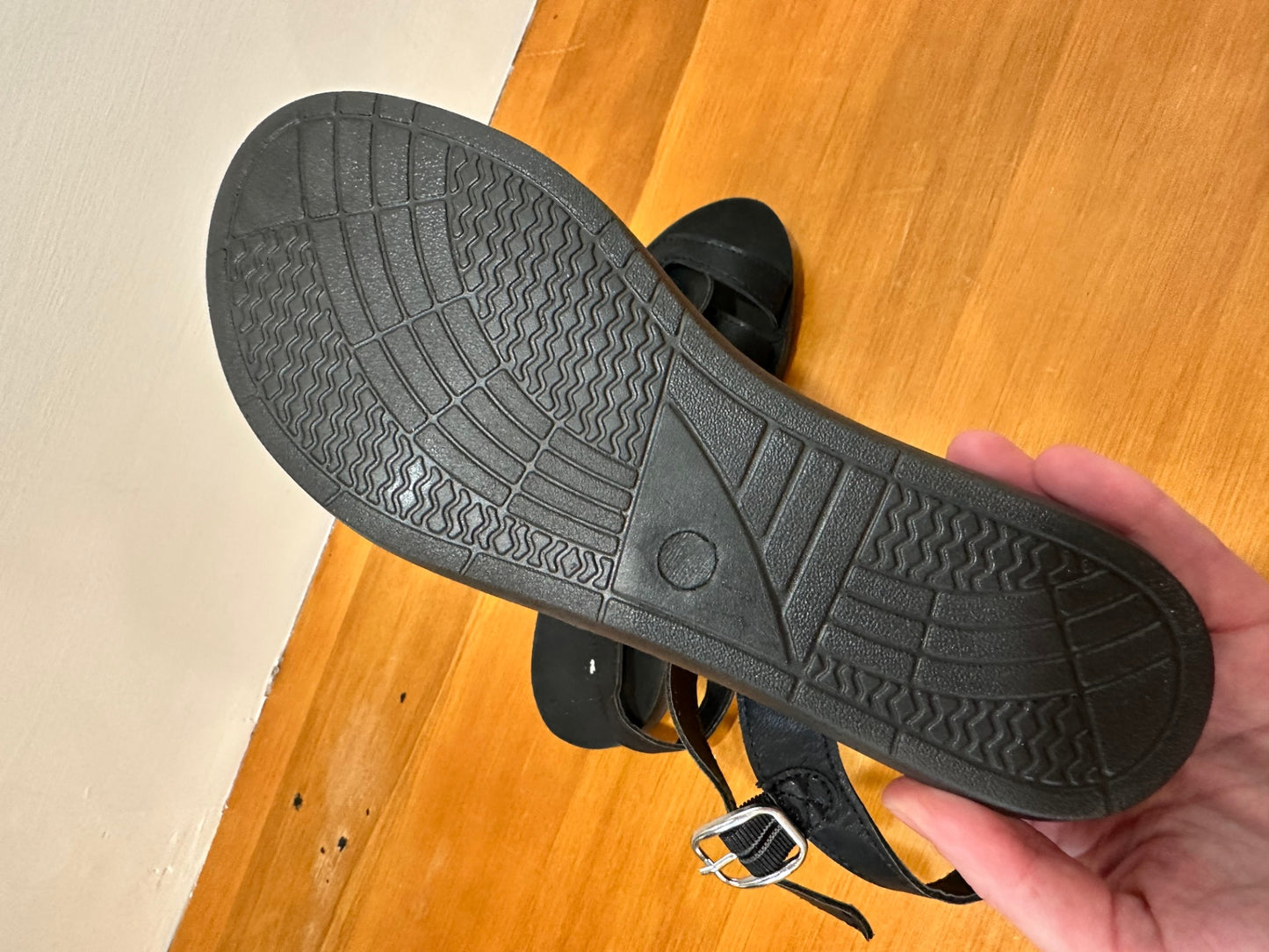 Top Marks - Black Sandals - SIze 6