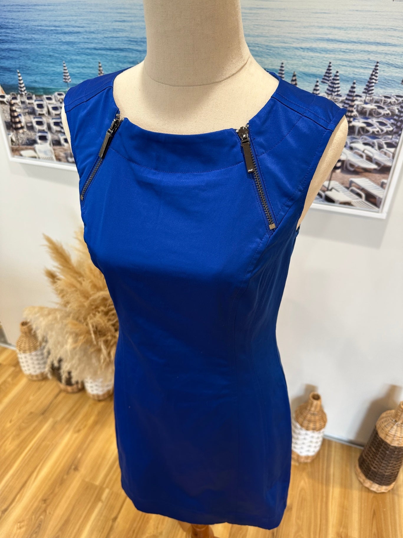 [NEW] Calvin Klein - Shift Dress - Extra Small - Blue