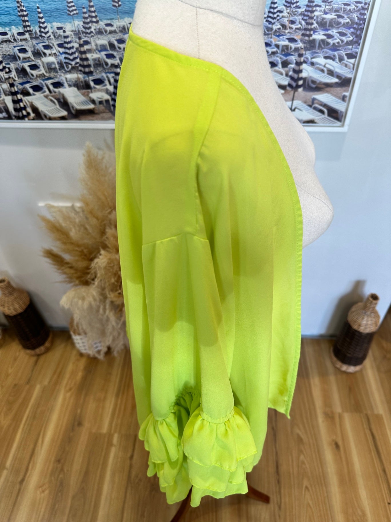 Eb & Ive - Kaftan - Medium / Large - Lime