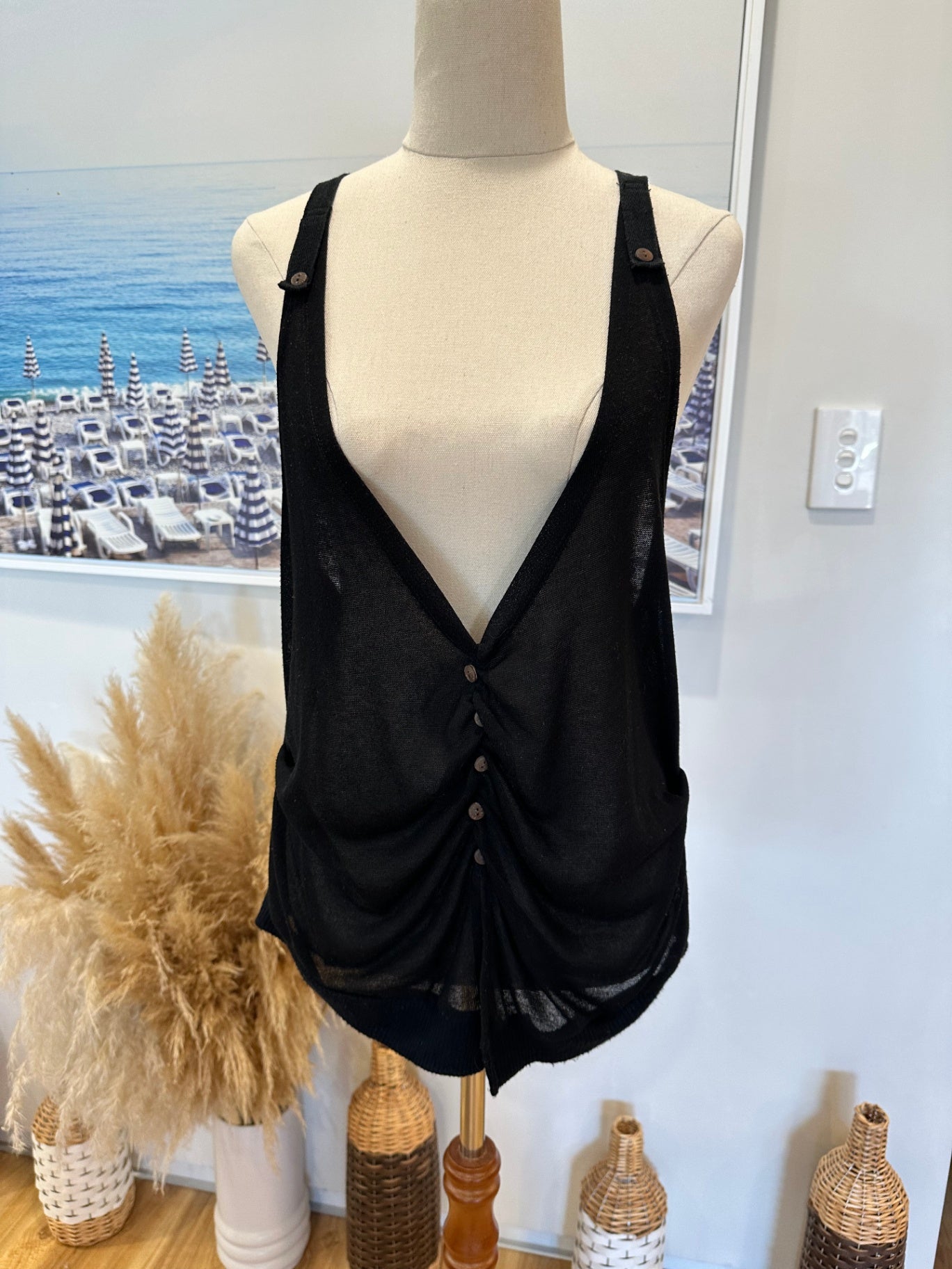 A Live Girl - Vest - Size 12 - Black