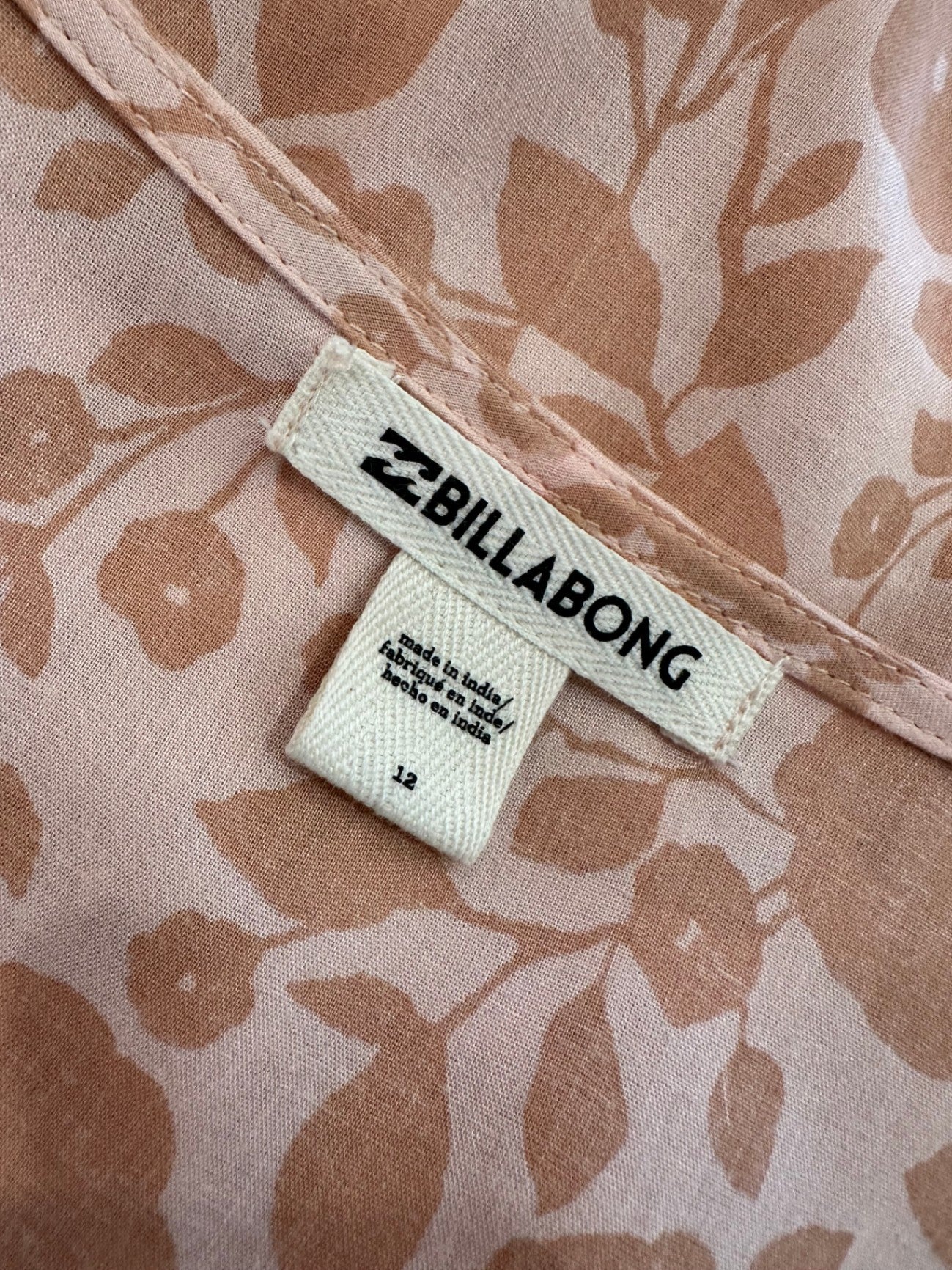 Billabong - Bohemian Blouse - Size 12 - Peach