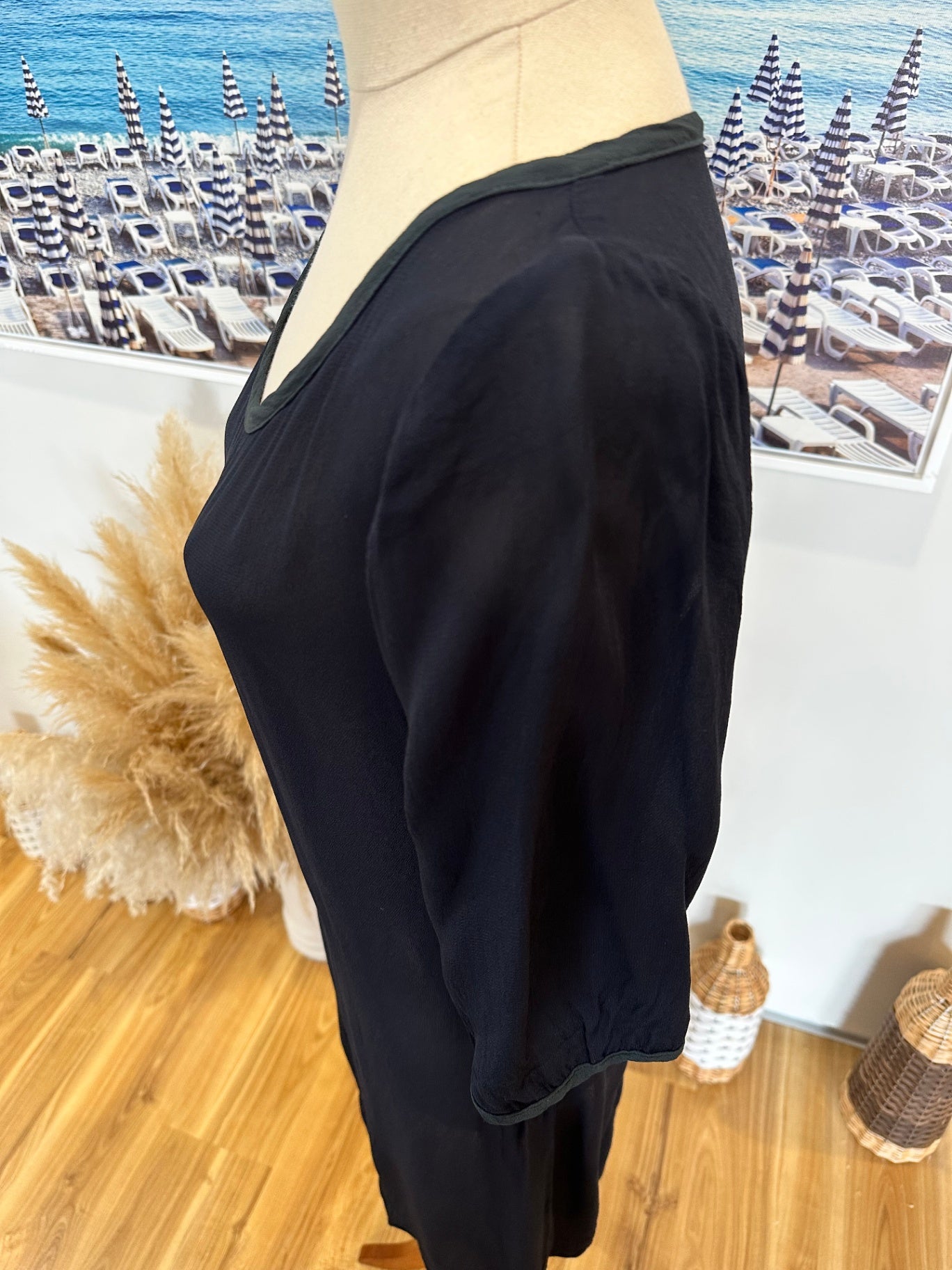 Robyn Mathieson Dress - Size 8 - Navy Blue - Made in New Zealand