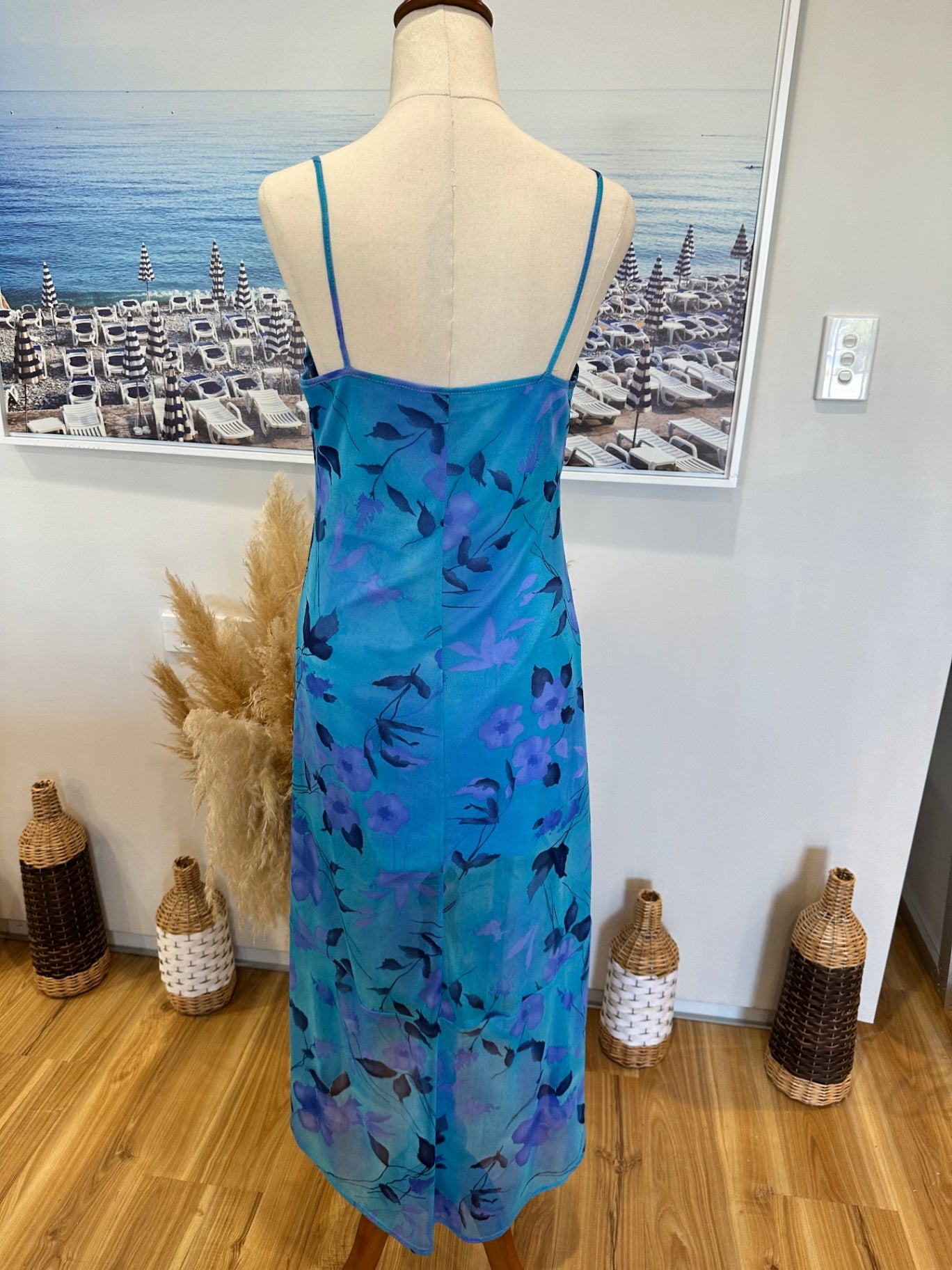 Bombshell Designs - Maxi Dress - Medium - Blue