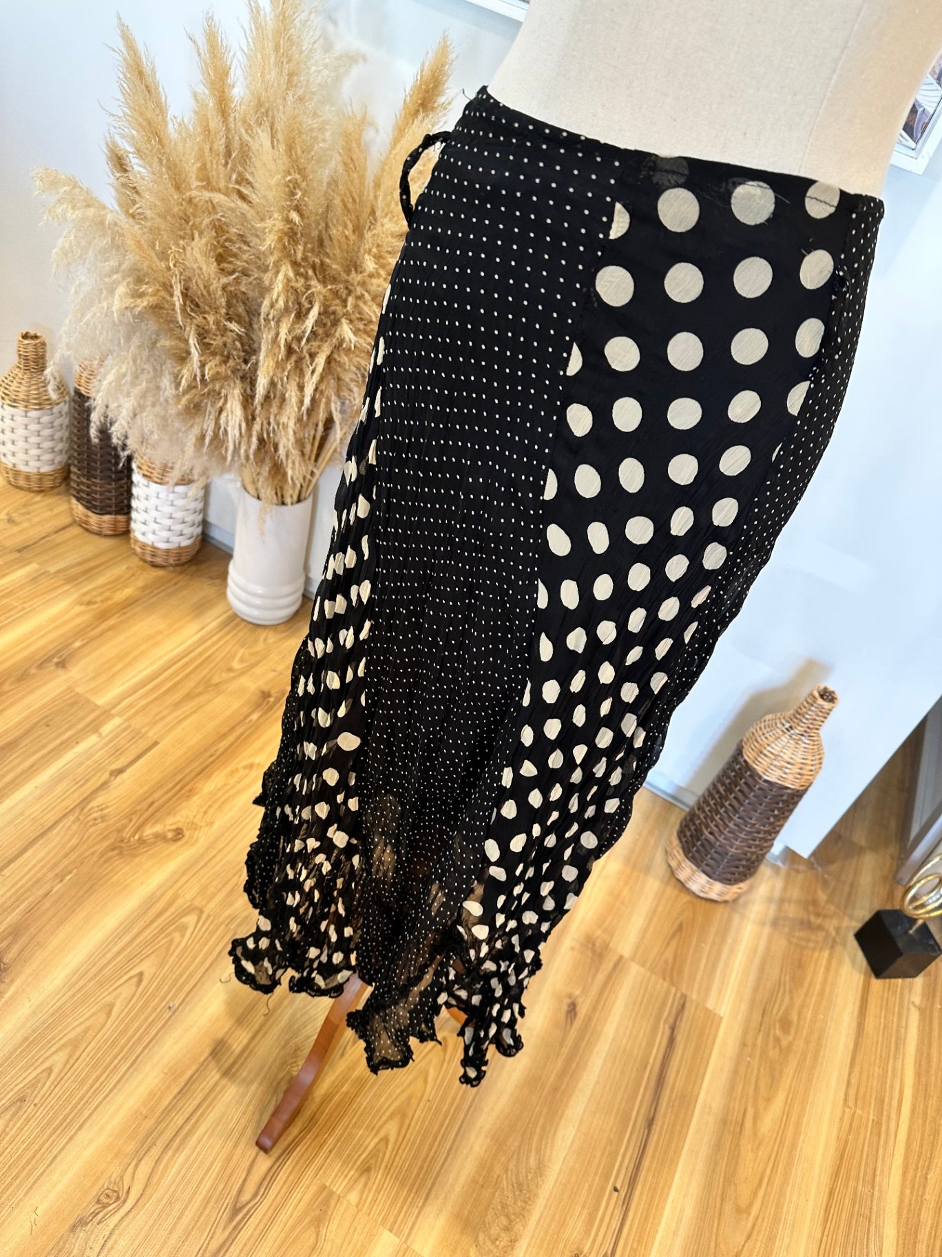 Frattini Skirt - Medium - Black and white