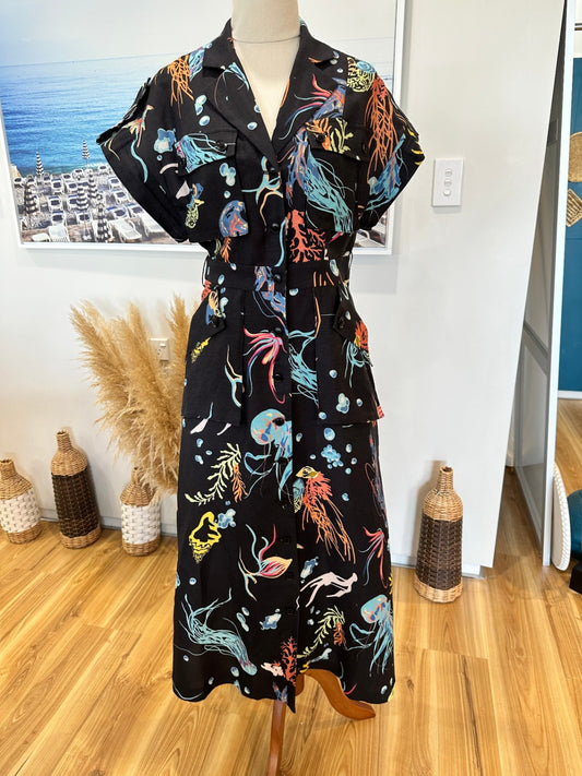 Leo Lin - Audrey Pocket Dress - Extra Small (AU 6) - RRP $599AUD