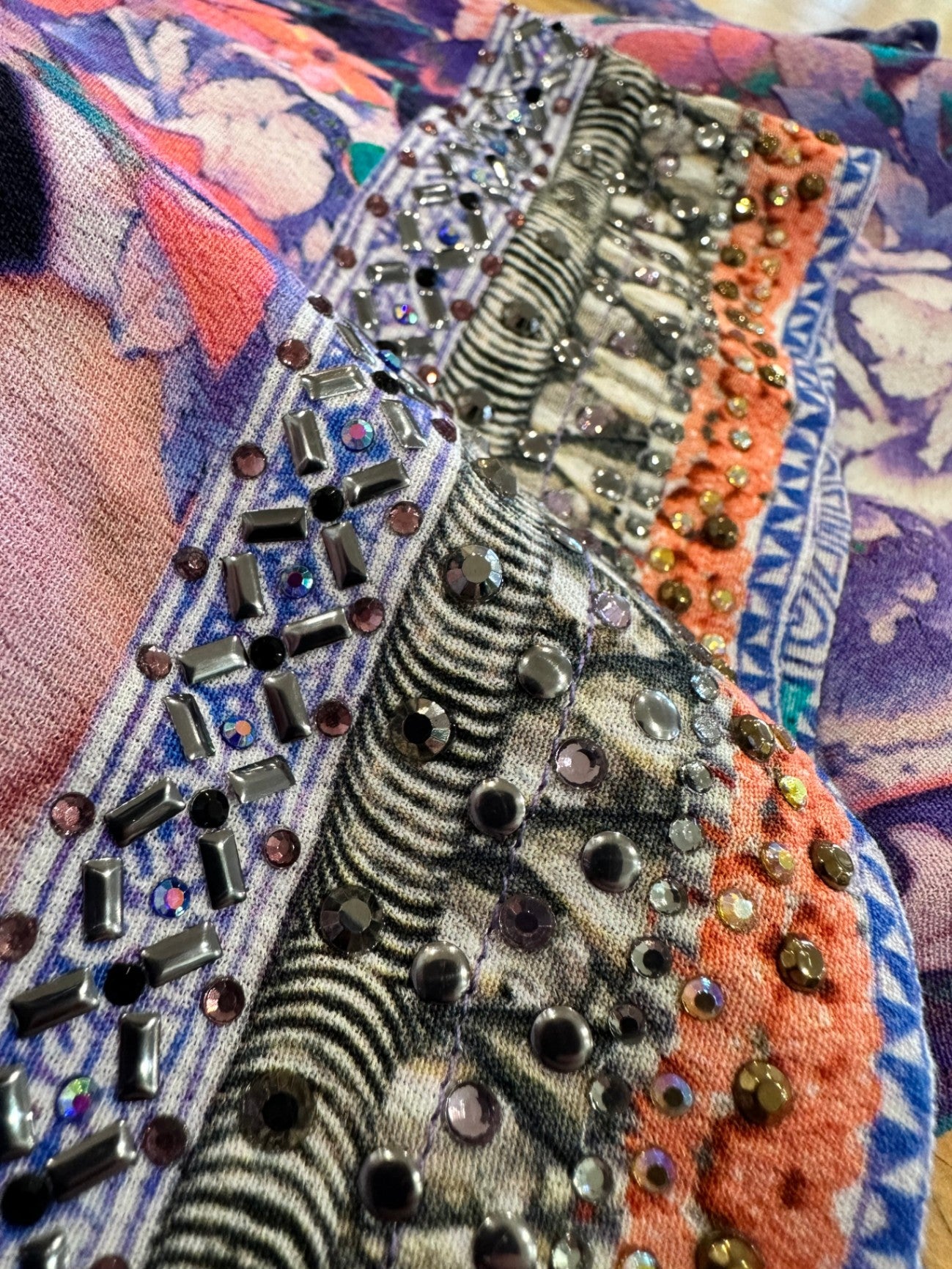 Camilla - Summer Pants - Size 10/12 - Purple + Pink