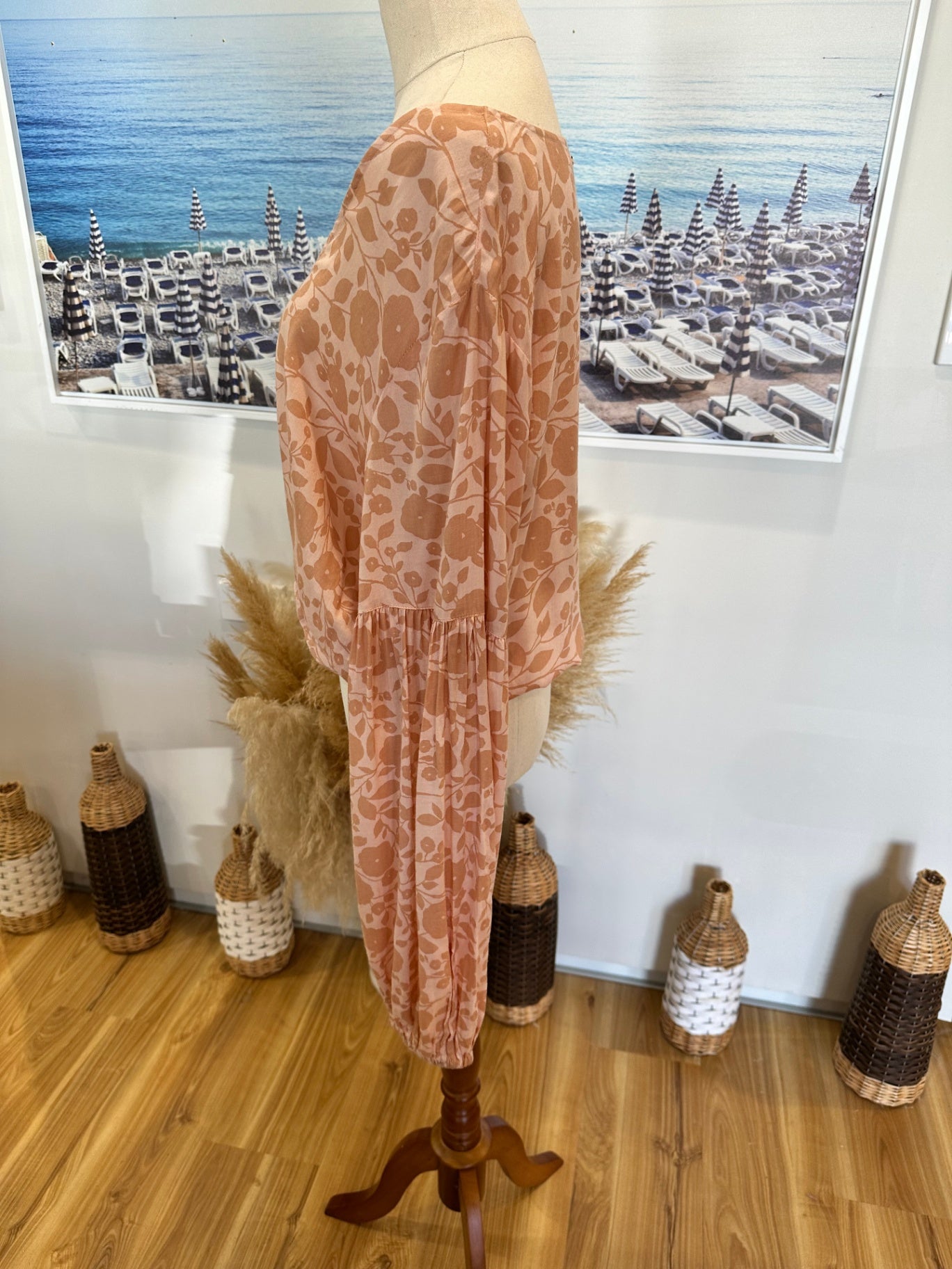 Billabong - Bohemian Blouse - Size 12 - Peach