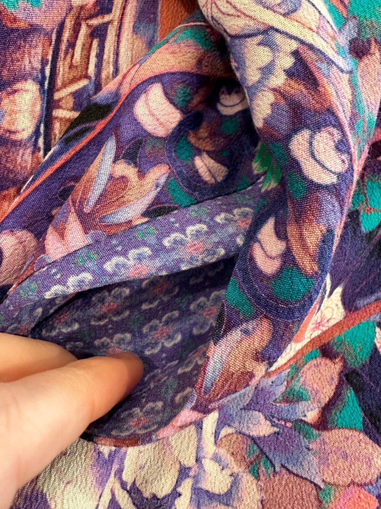 Camilla - Summer Pants - Size 10/12 - Purple + Pink