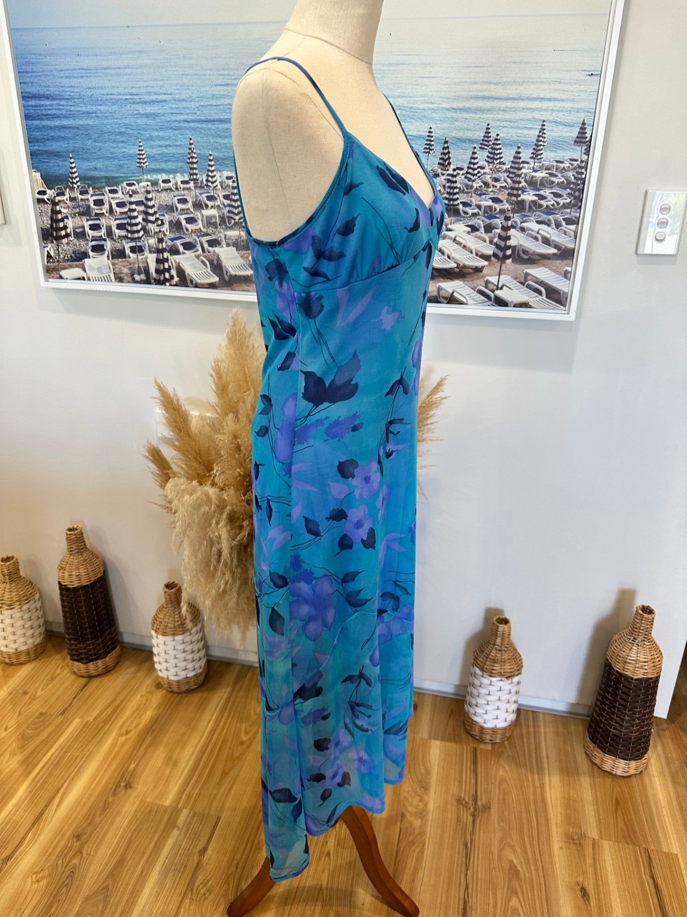 Bombshell Designs - Maxi Dress - Medium - Blue