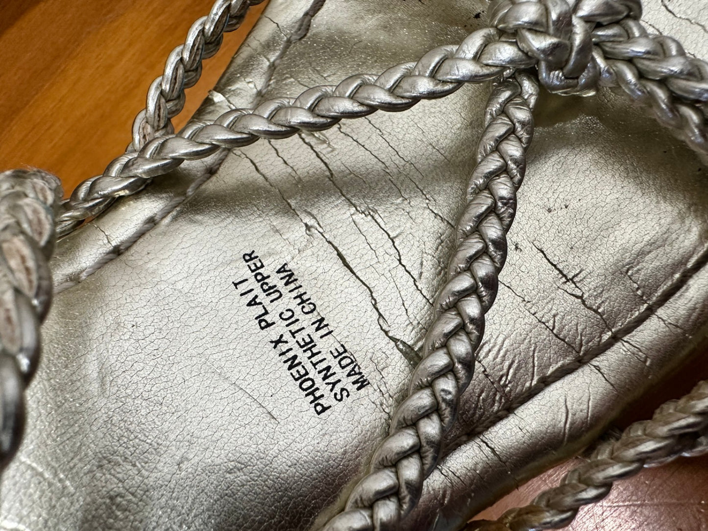 Tuesday - Strappy Gold Wedges - Size 8