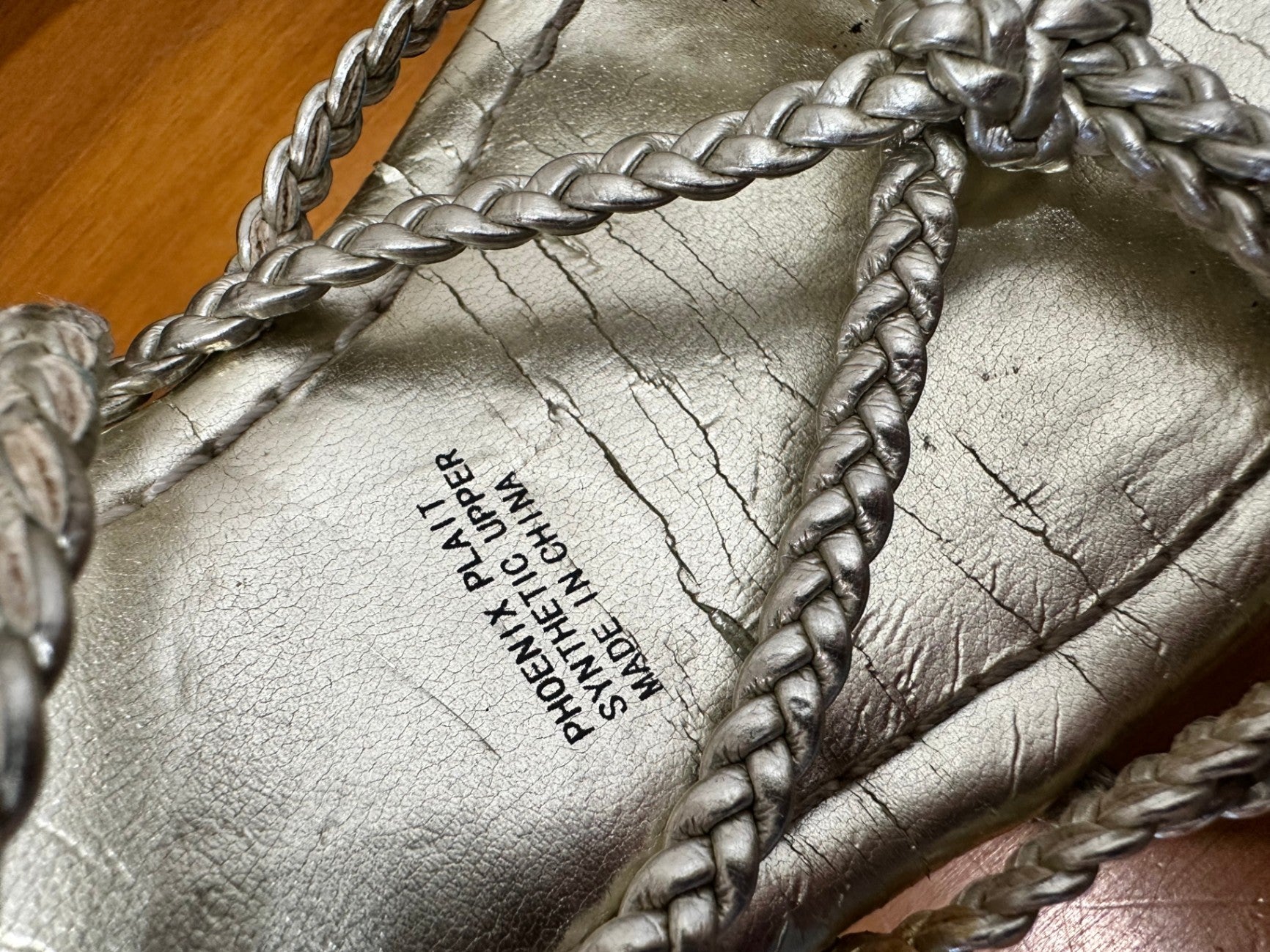 Tuesday - Strappy Gold Wedges - Size 8