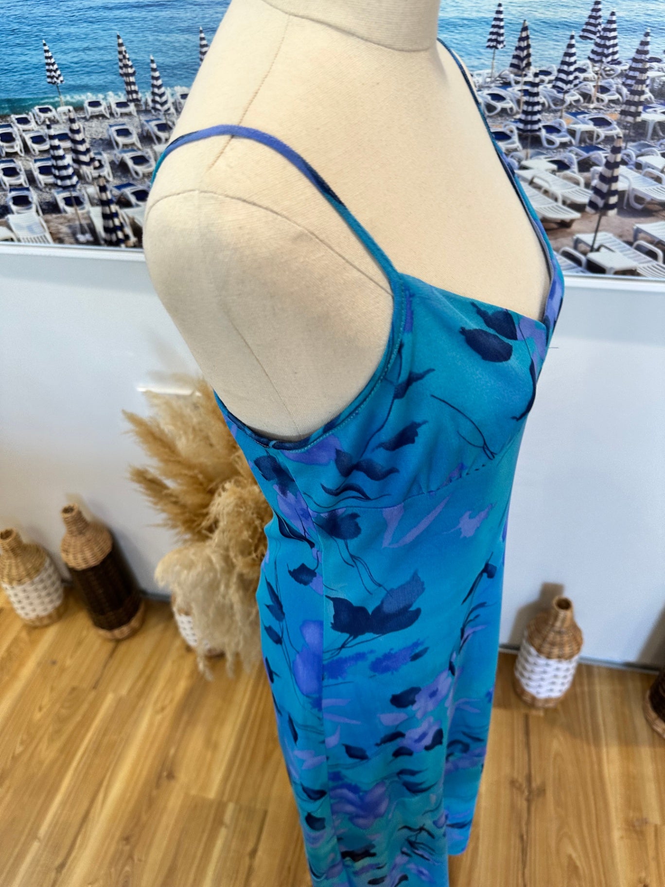 Bombshell Designs - Maxi Dress - Medium - Blue