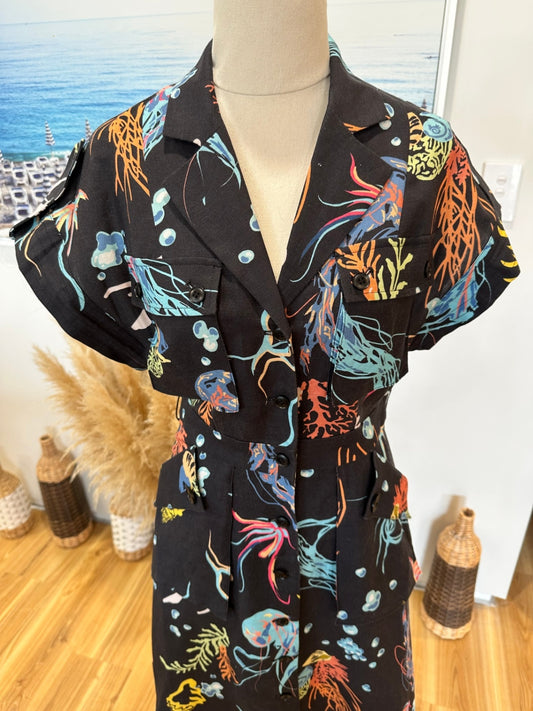 Leo Lin - Audrey Pocket Dress - Extra Small (AU 6) - RRP $599AUD