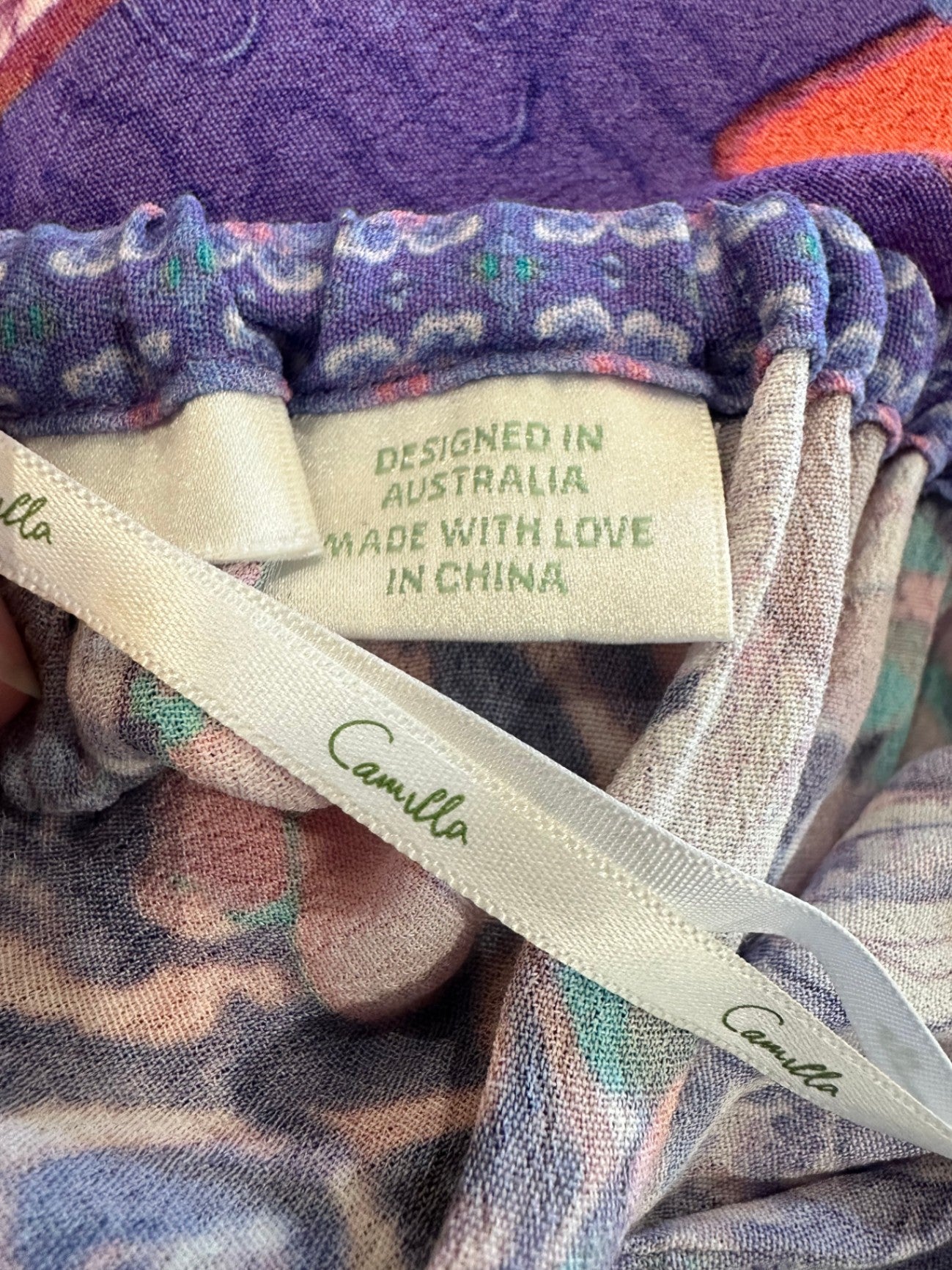 Camilla - Summer Pants - Size 10/12 - Purple + Pink