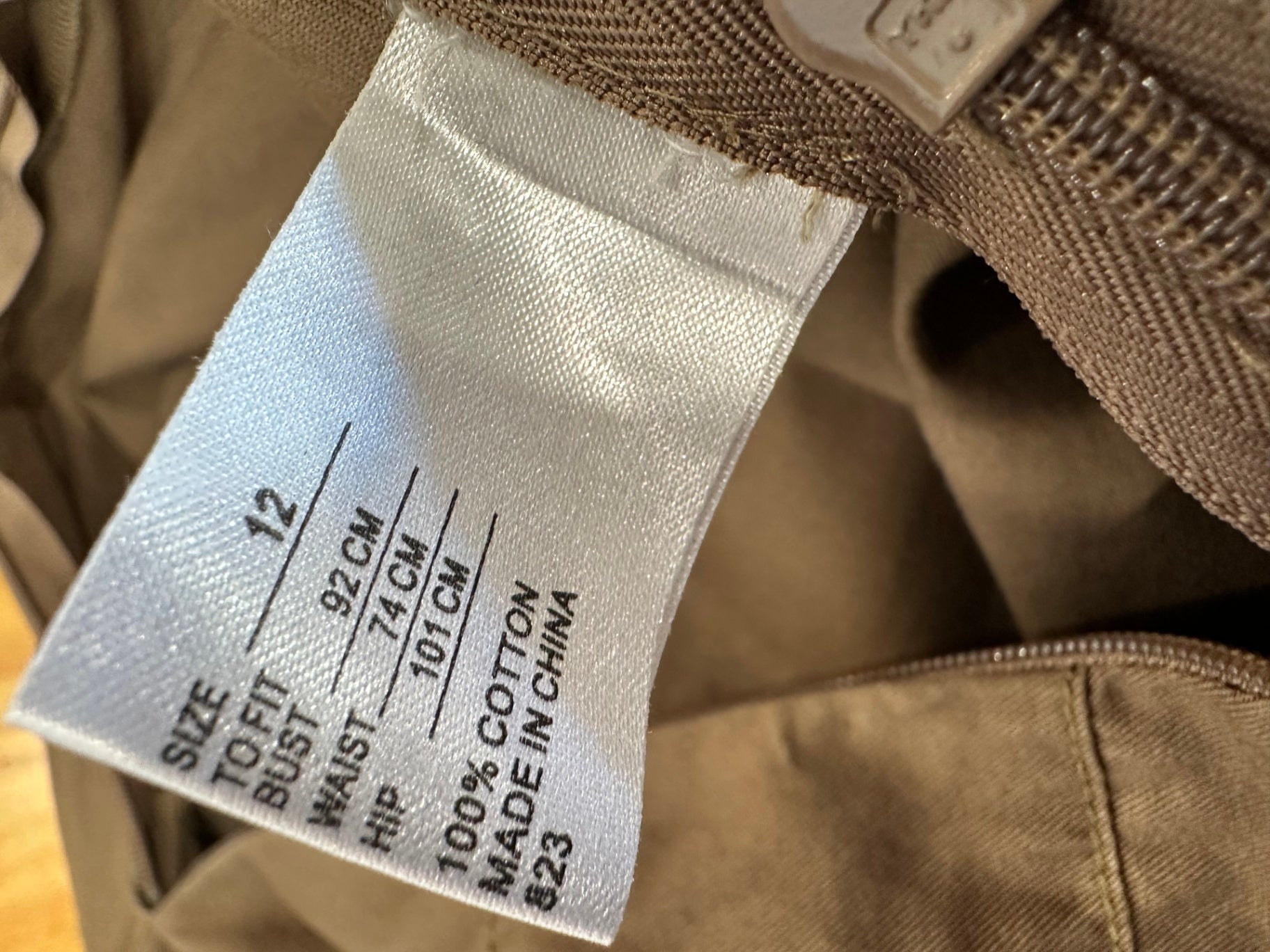 Mermaid Dress - Small / Medium - Brown w Embellishment at Neckline