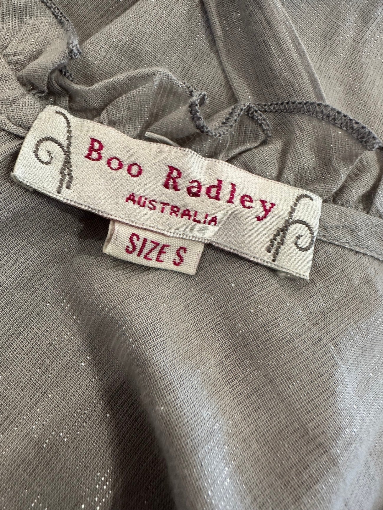 Boo Radley - Vest - Size Small - Grey / Silver