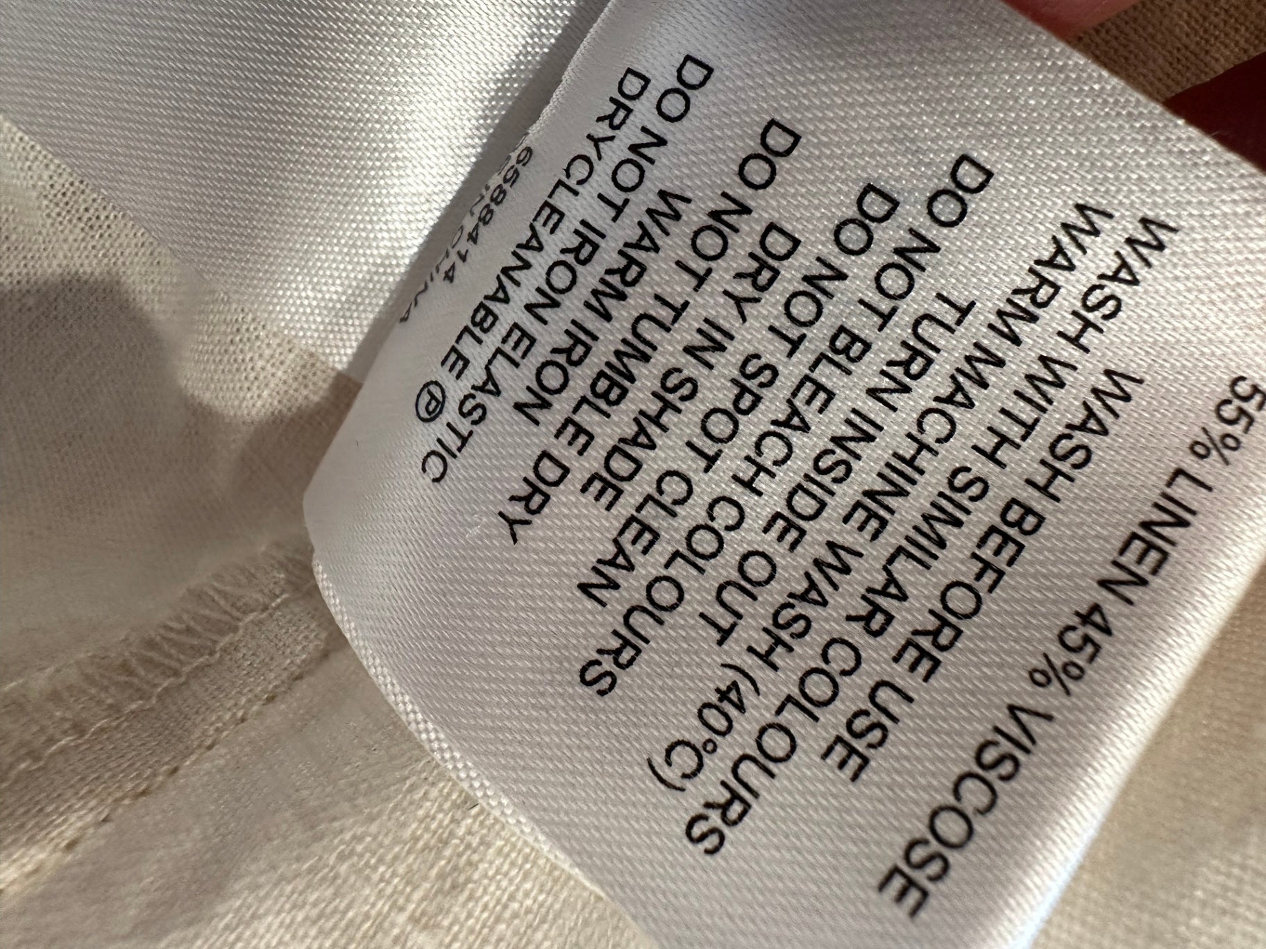 Whistle - Linen Blend Top - Size 18 - Beige