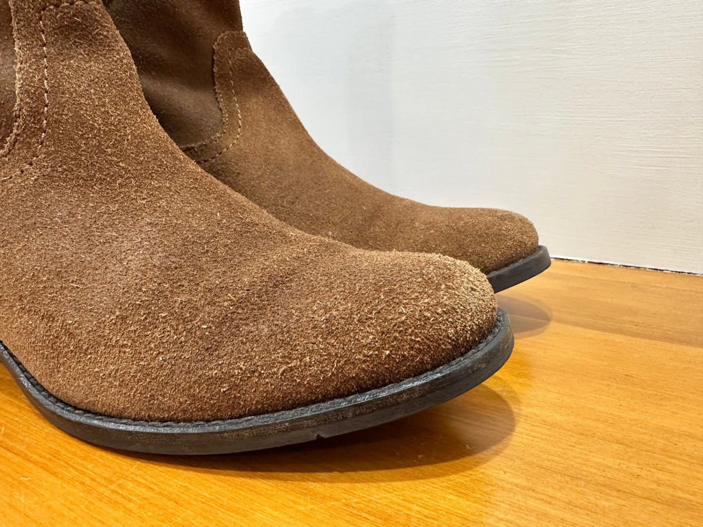 Next - Cowgirl - Tan Suede Boots - Size EU 40 