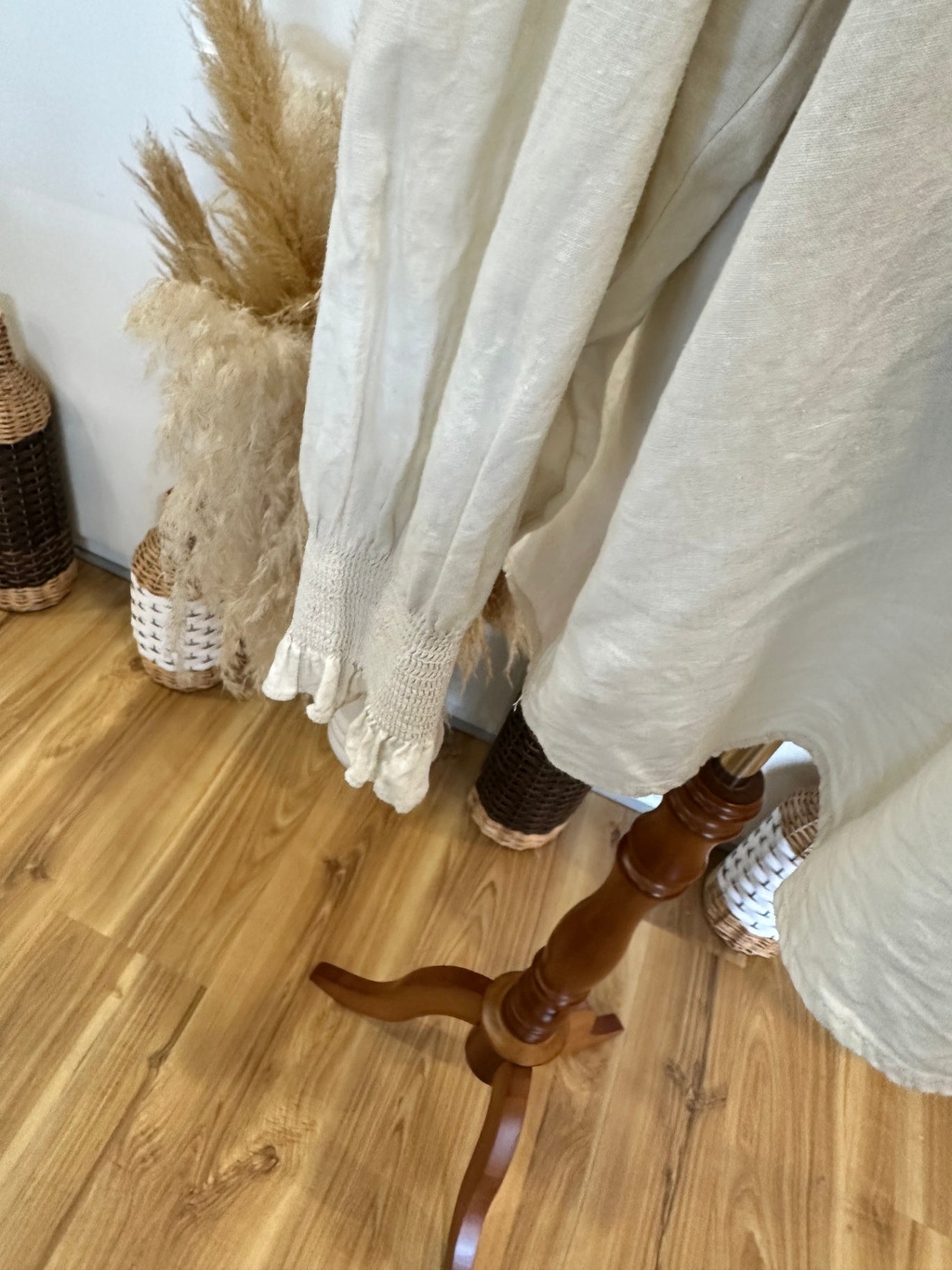 Whistle - Linen Blend Top - Size 18 - Beige