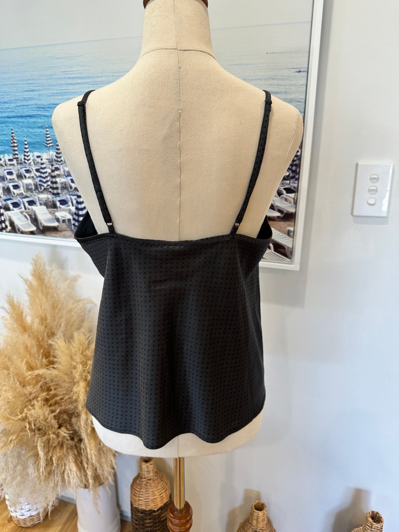 Bras n Things - Black Lace Camisole - Size 10