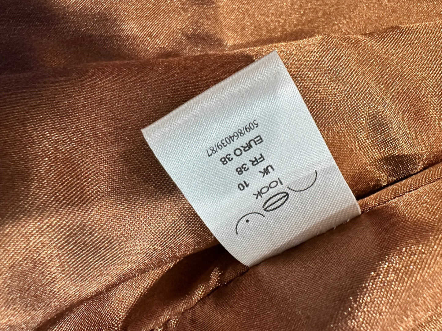 Leather Jacket - Size 10 - Tan Brown