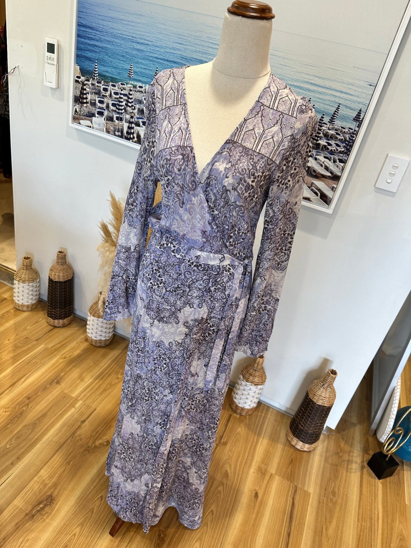 Tigerlily Maxi Dress - Size 10 - Lavender and dark purple