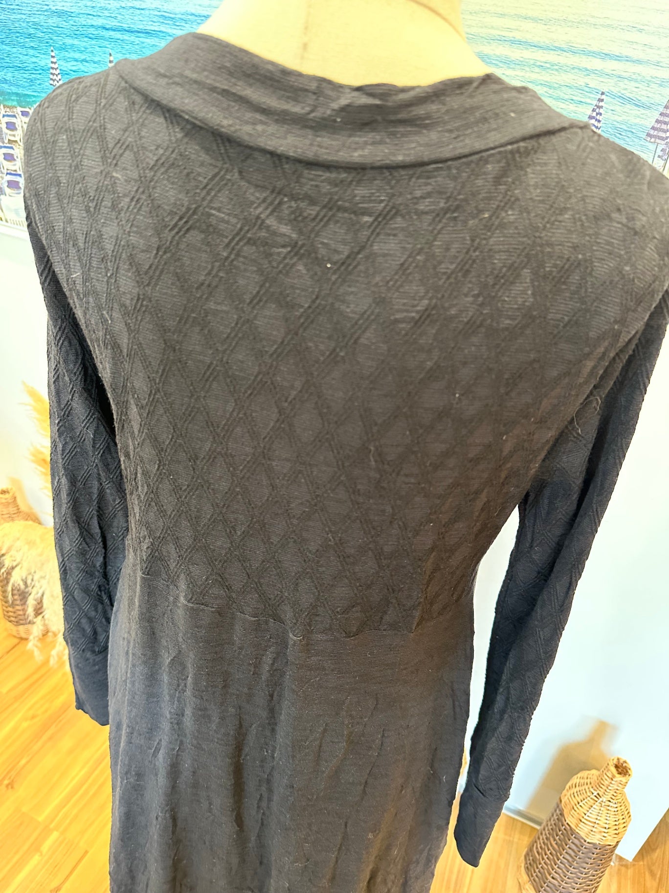 Metalicus - Longline Cardigan - Merino Blend - One Size - Black