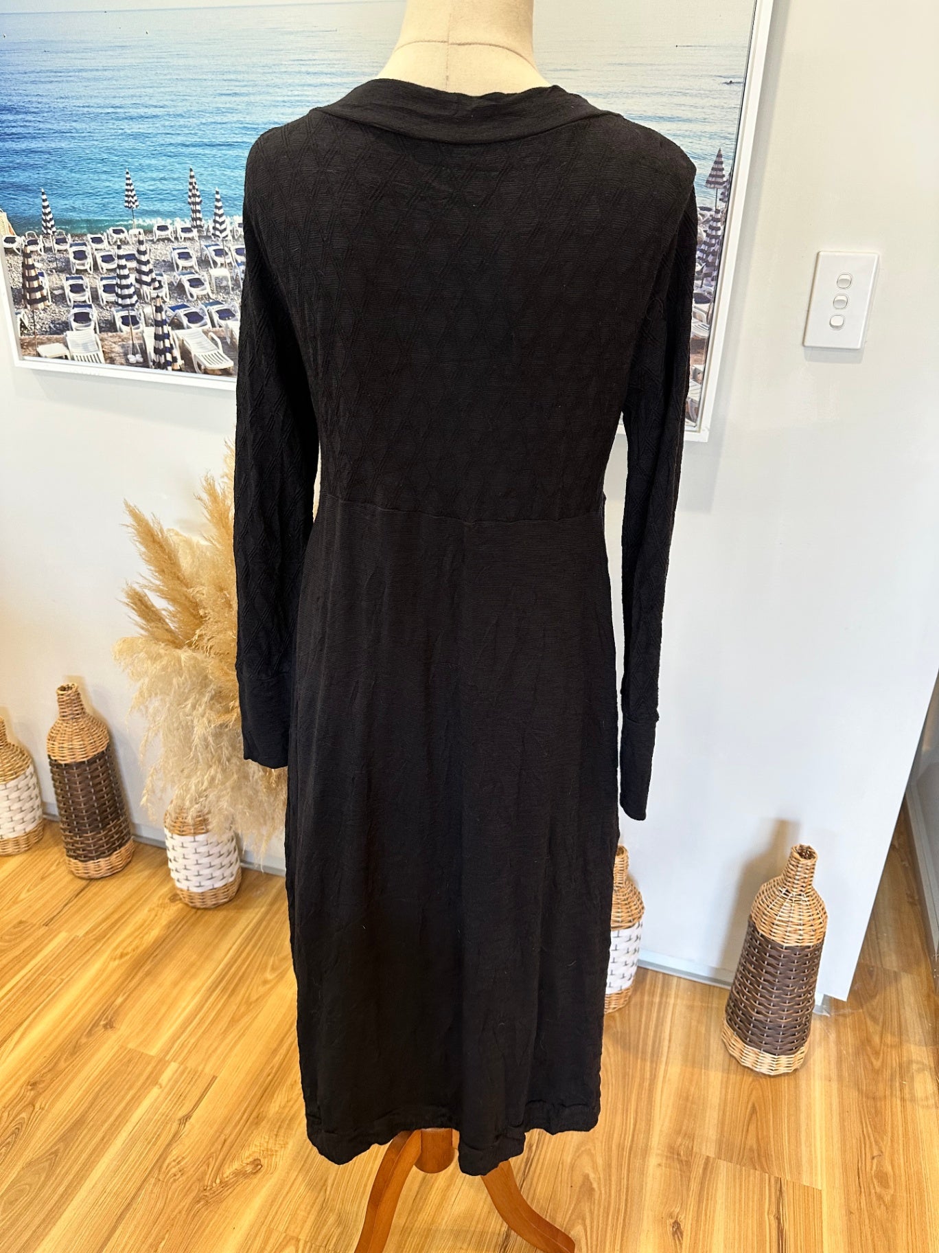 Metalicus - Longline Cardigan - Merino Blend - One Size - Black