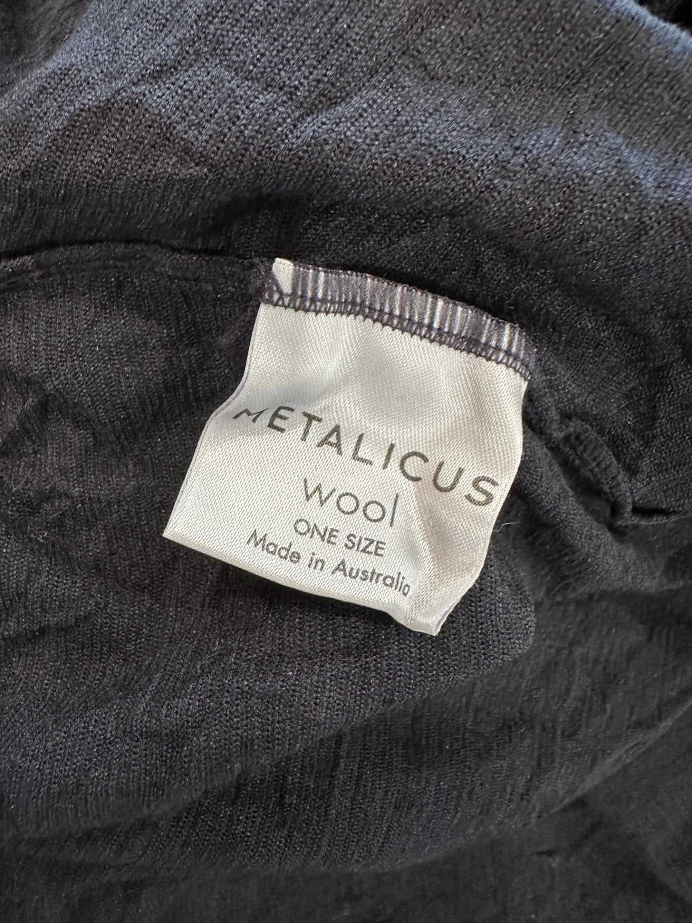 Metalicus - Longline Cardigan - Merino Blend - One Size - Black