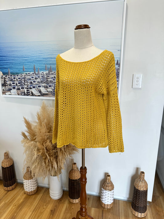 Lemon Tree - Knitted Jumper - Small - Yellow