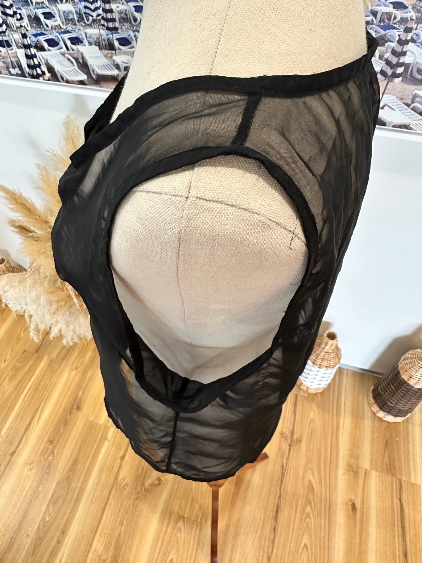 CLE Paris - See-through Top - Small / Medium - Black