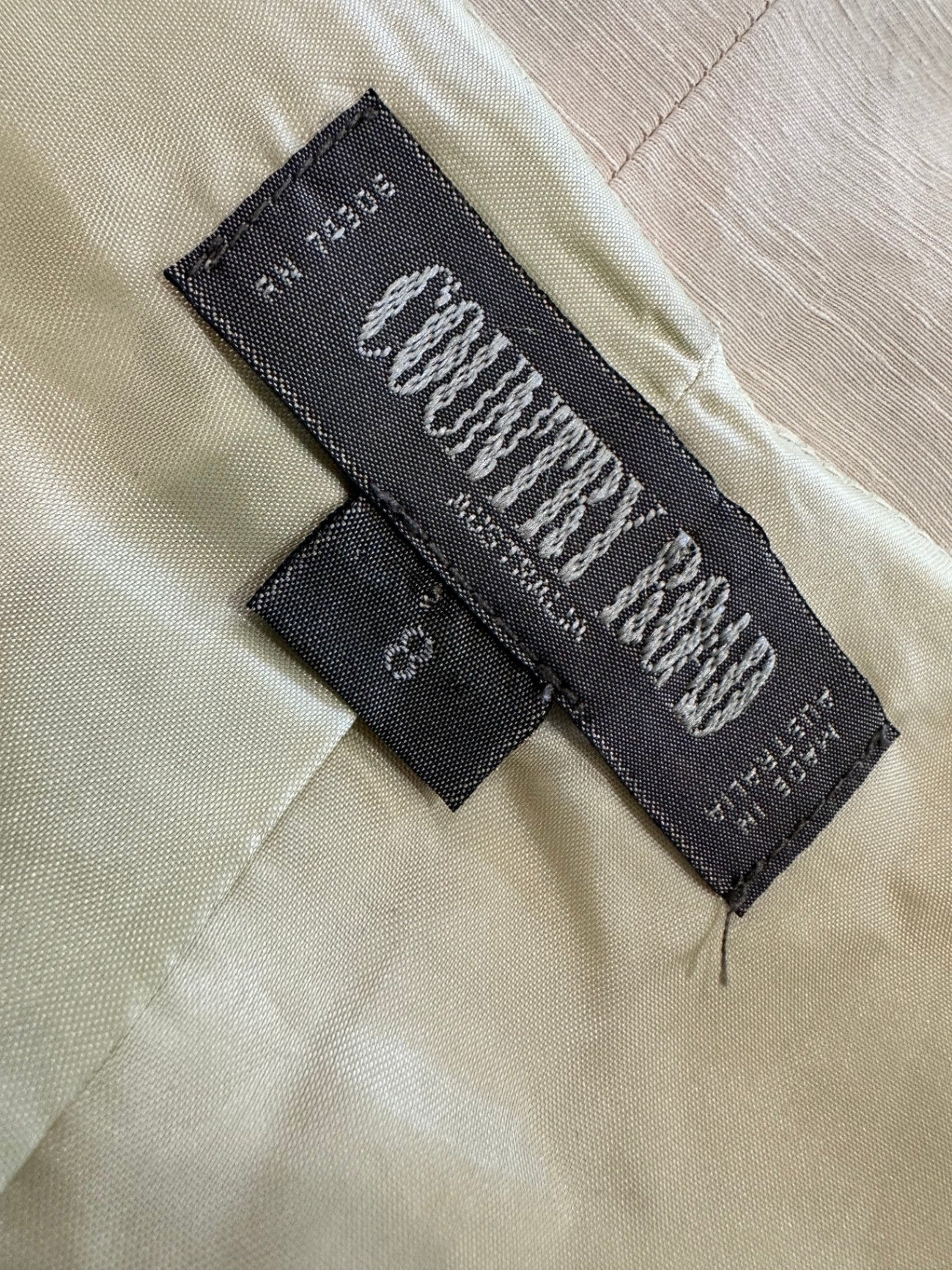 Country Road - Vintage 90's - Linen Blend Vest - Size 8 - Beige