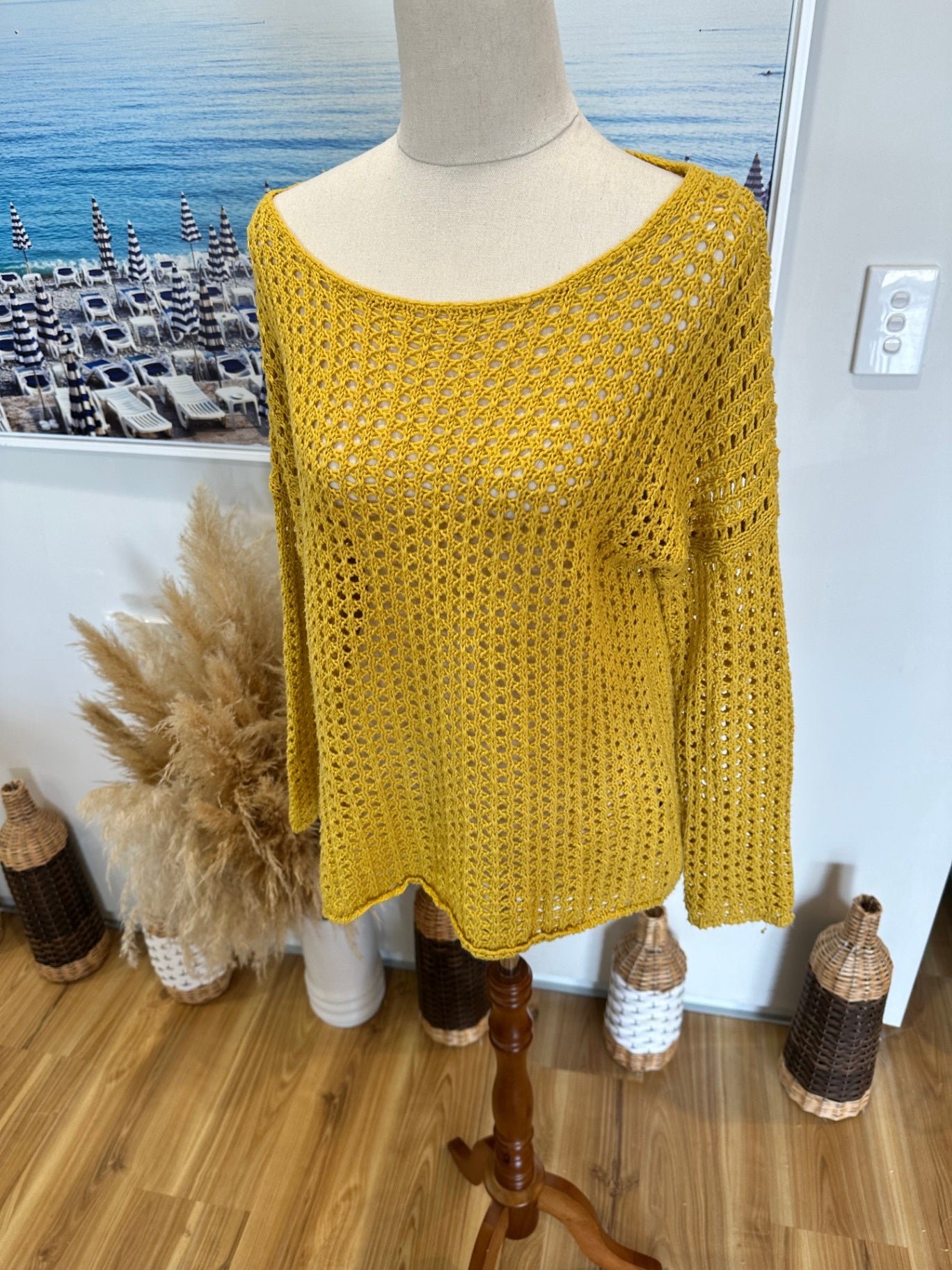 Lemon Tree - Knitted Jumper - Small - Yellow