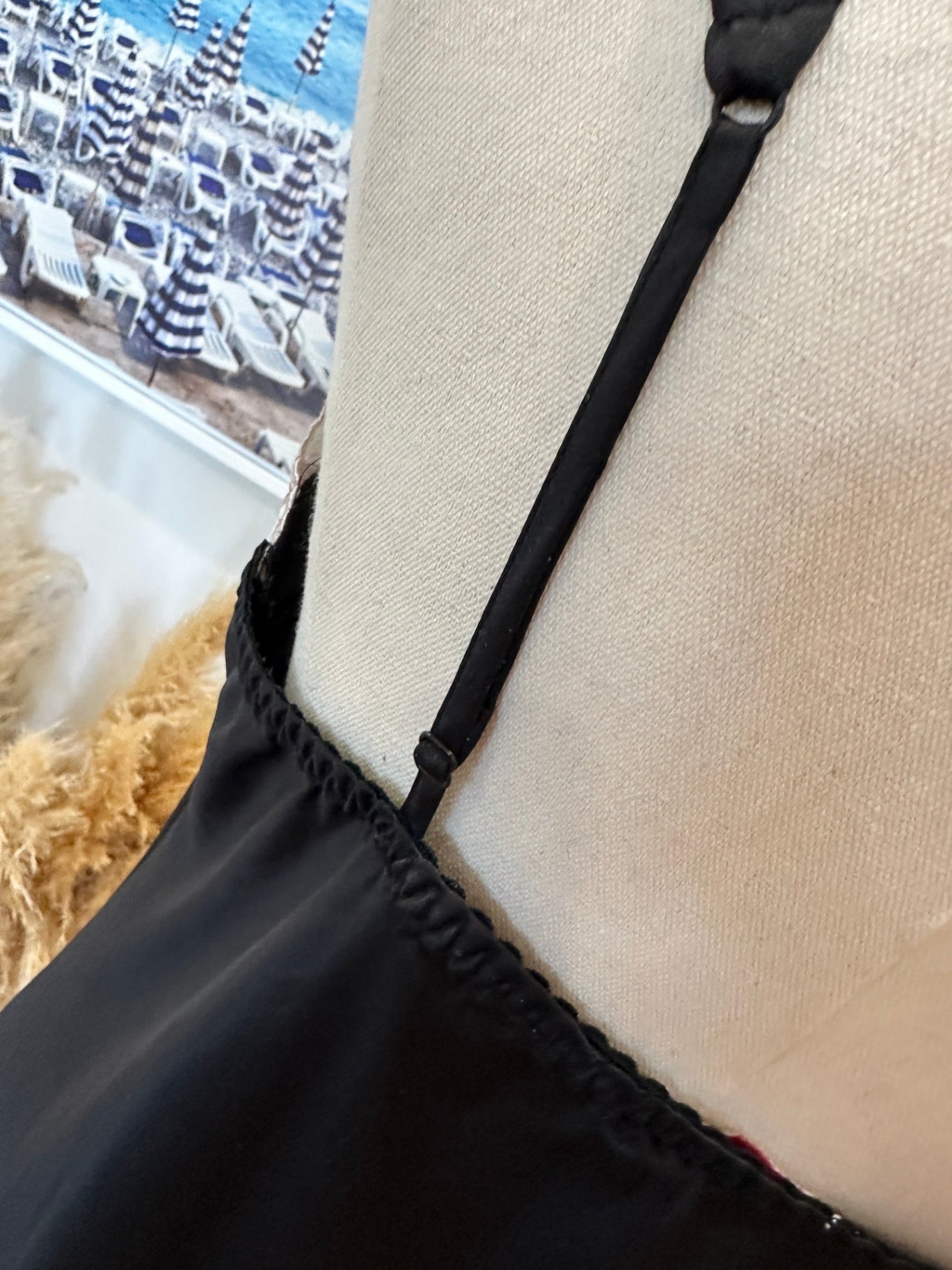 Lovable - Lace Camisole - Small / Medium - Black and beige